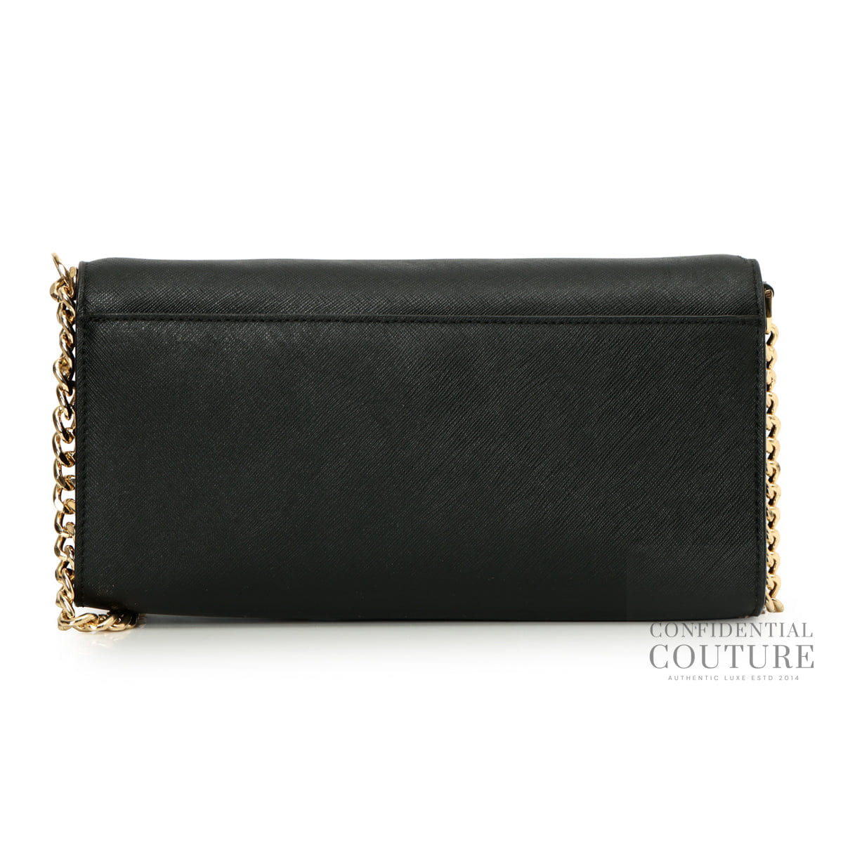 Michael Kors Black Wallet On Chain