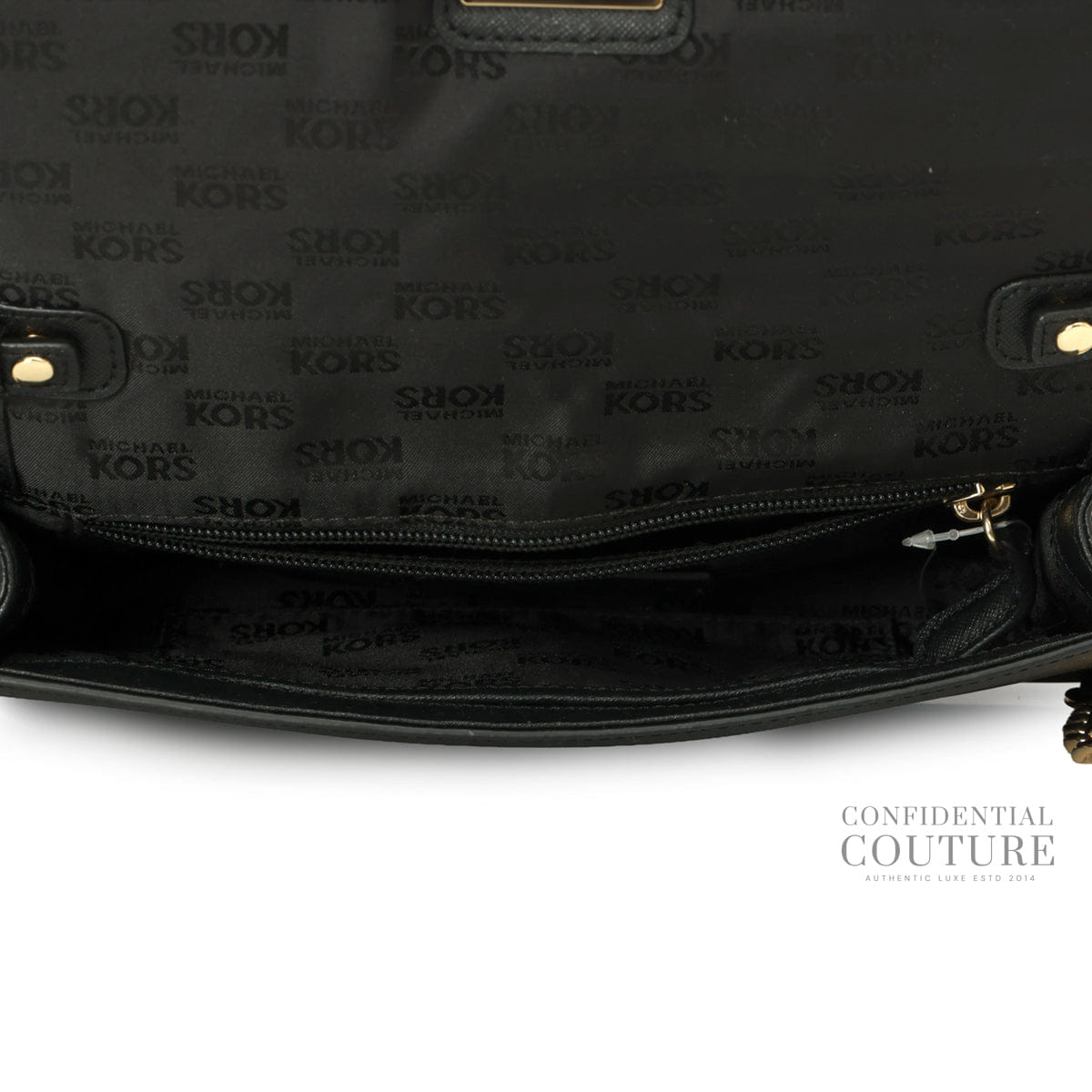 Michael Kors Black Wallet On Chain
