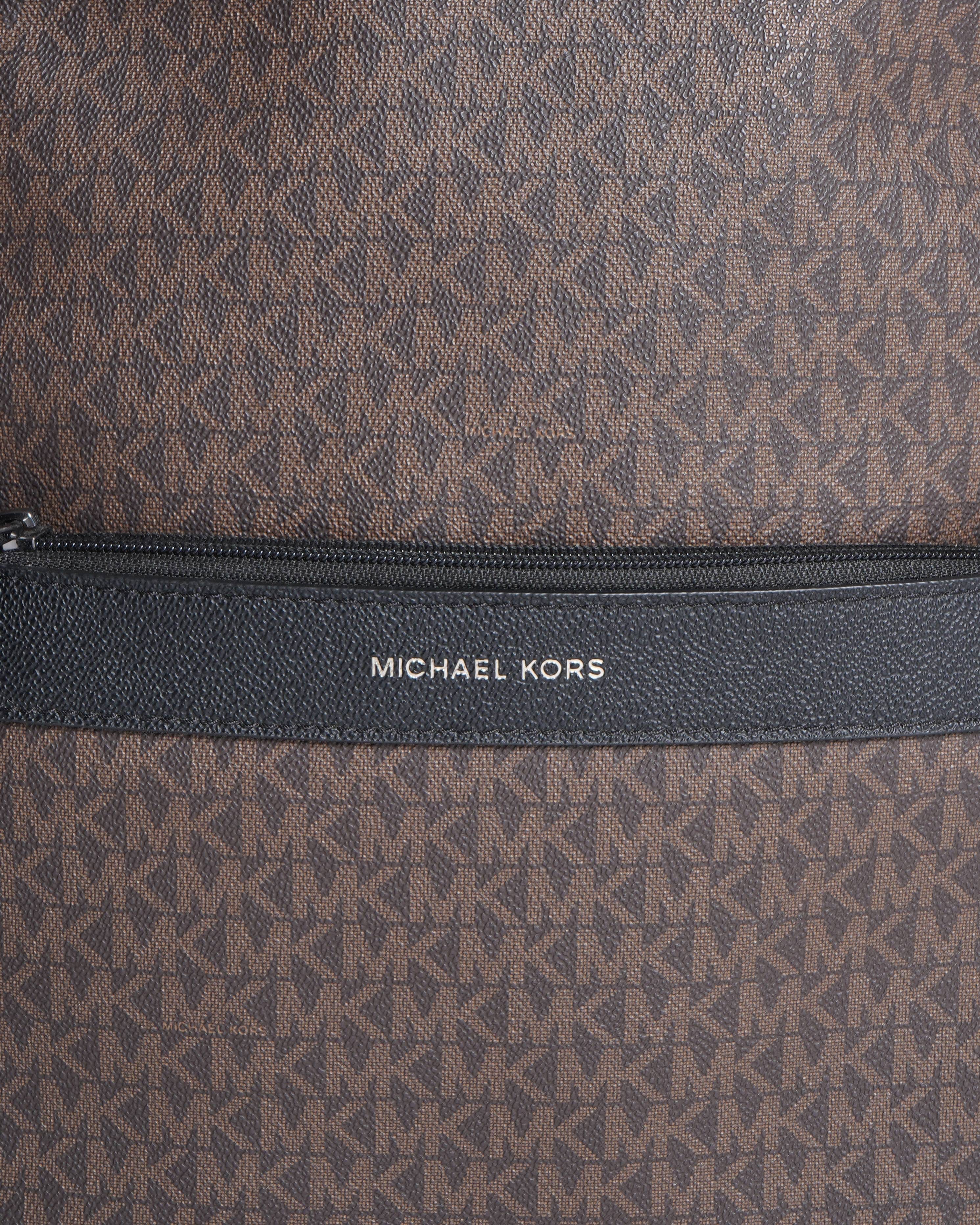 Michael Kors Greyson Logo Brown Backpack