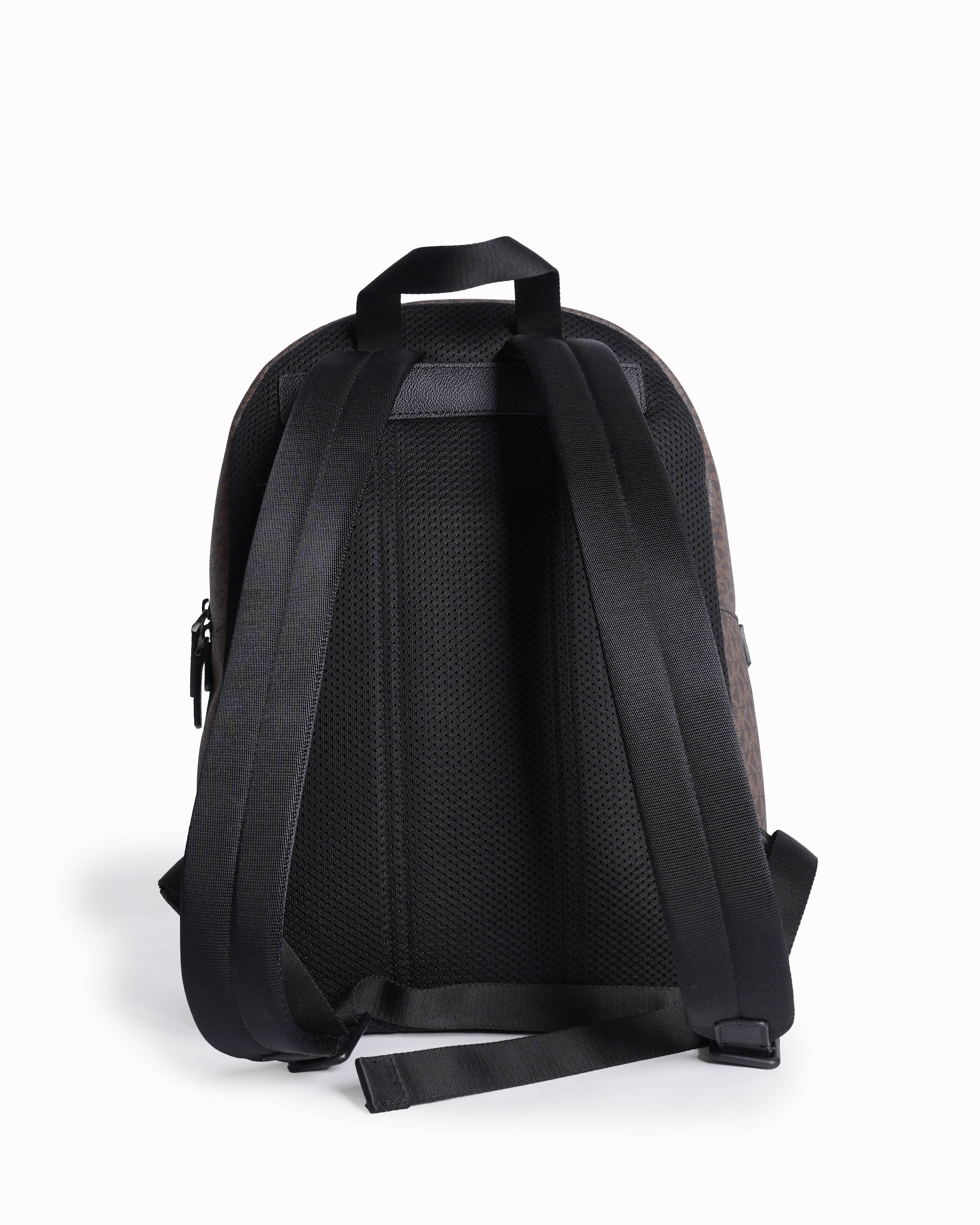 Michael Kors Greyson Logo Brown Backpack