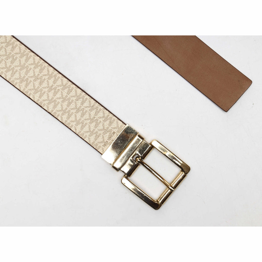 Michael Kors Vanilla Logo Reversible Belt