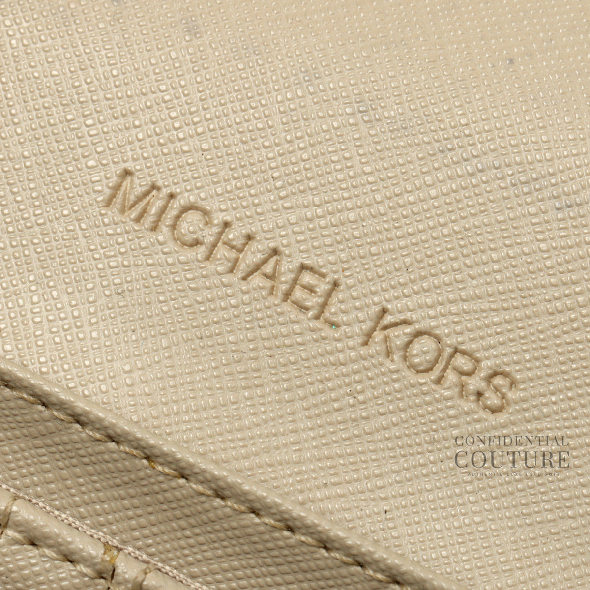 Michael Kors Grey Python Flap Continental Wallet