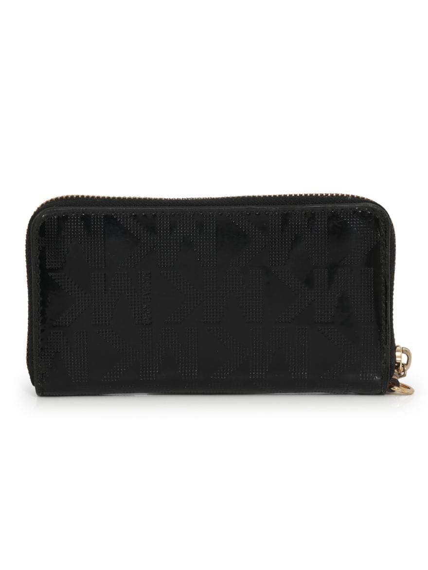 Michael Kors Black Patent Leather Wallet Full Size