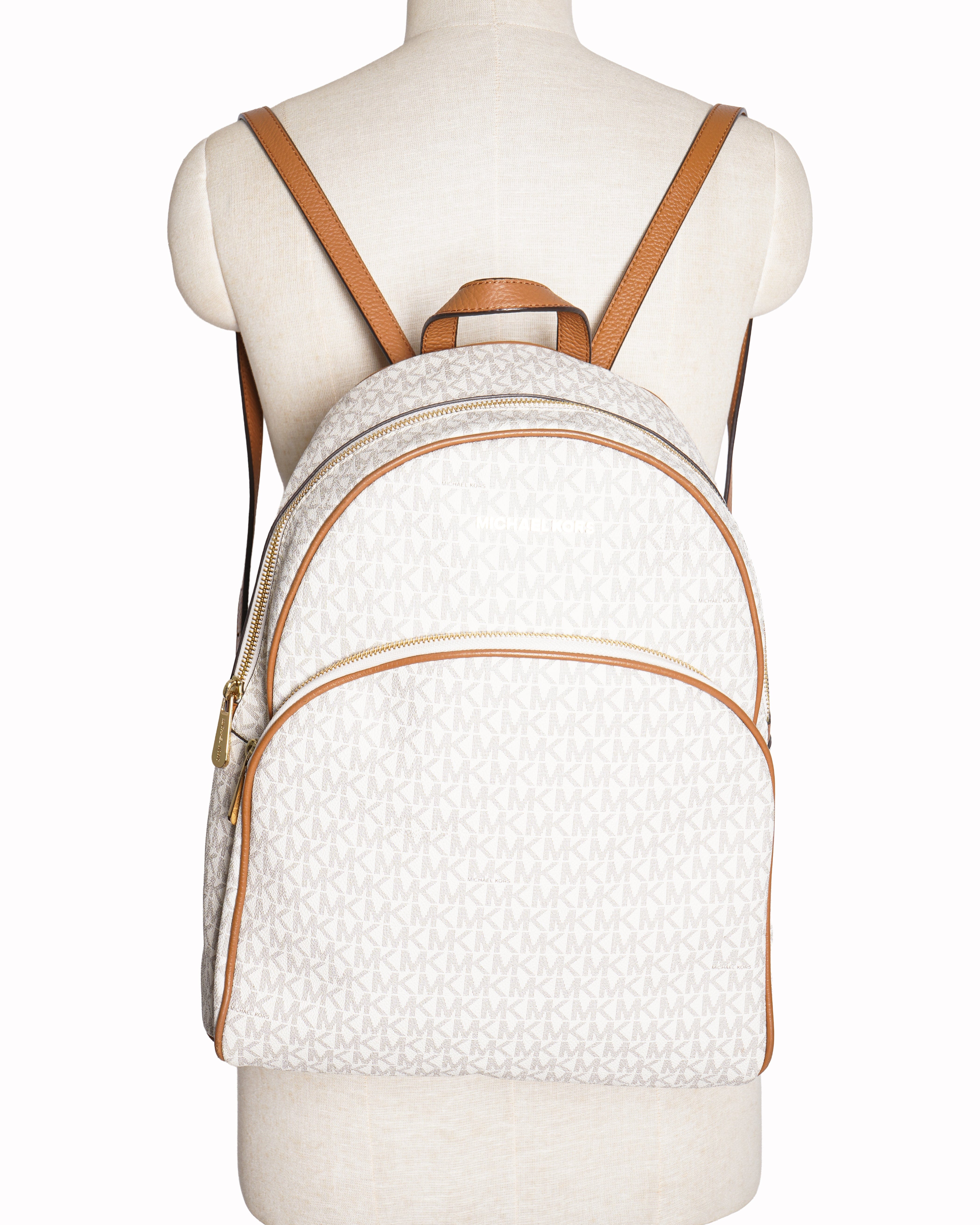 Michael Kors New Michael Kors Backpack In Monogram Canvas & Leather