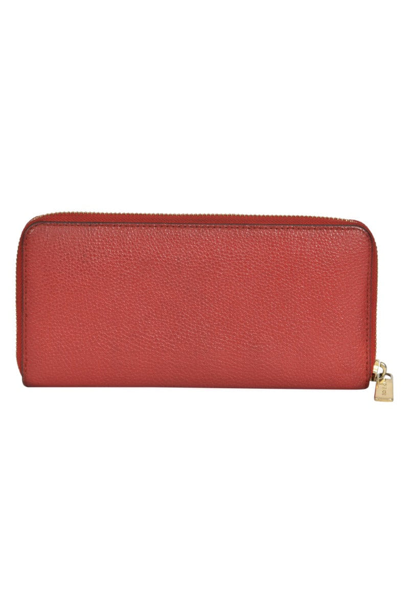 Michael Kors Jet Set Red Zip Around Wallet