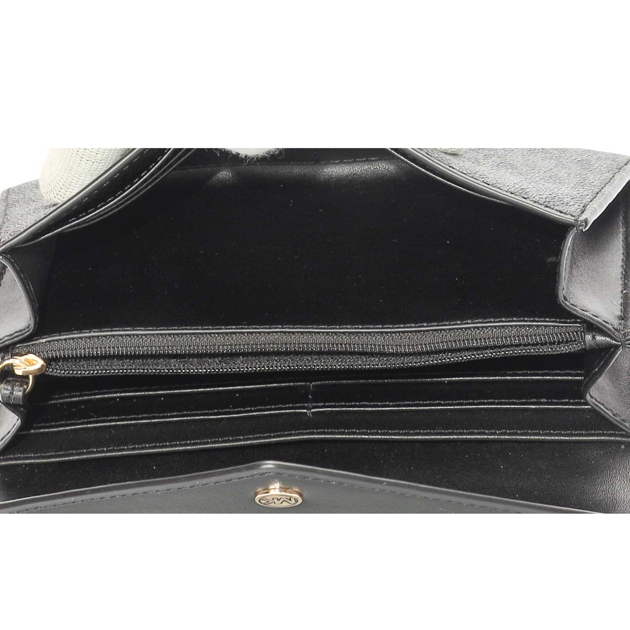 Michael Kors Jet Set Black Signature Envelope Wallet