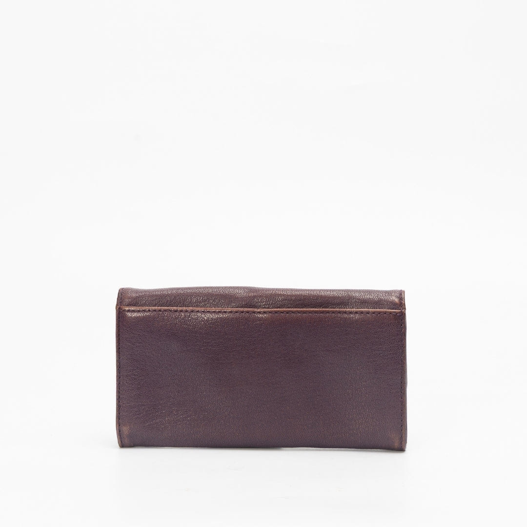 Michael Kors Python Embossed Leather Hamilton Flap Wallet