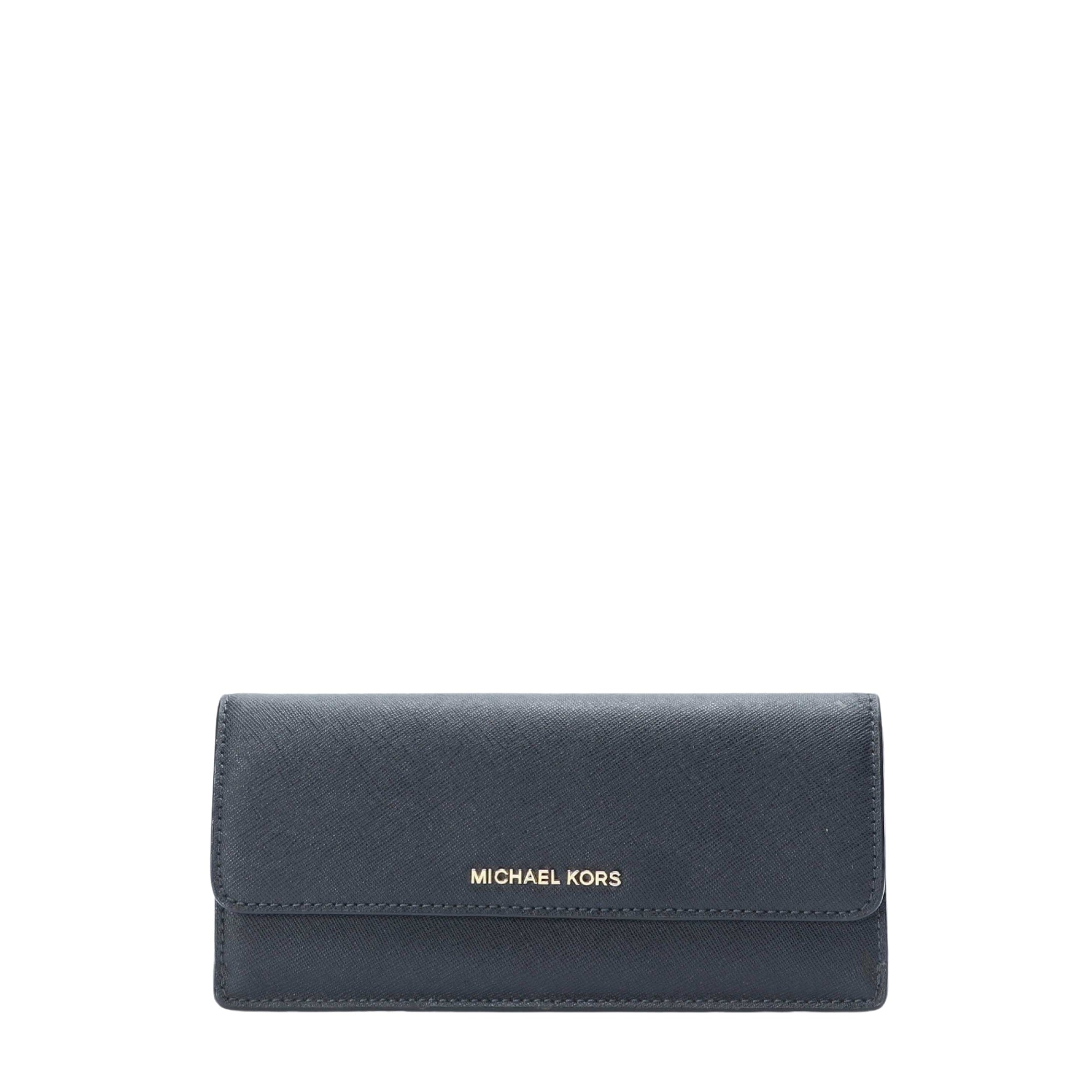 Michael Kors Jet Set Travel Blue Wallet