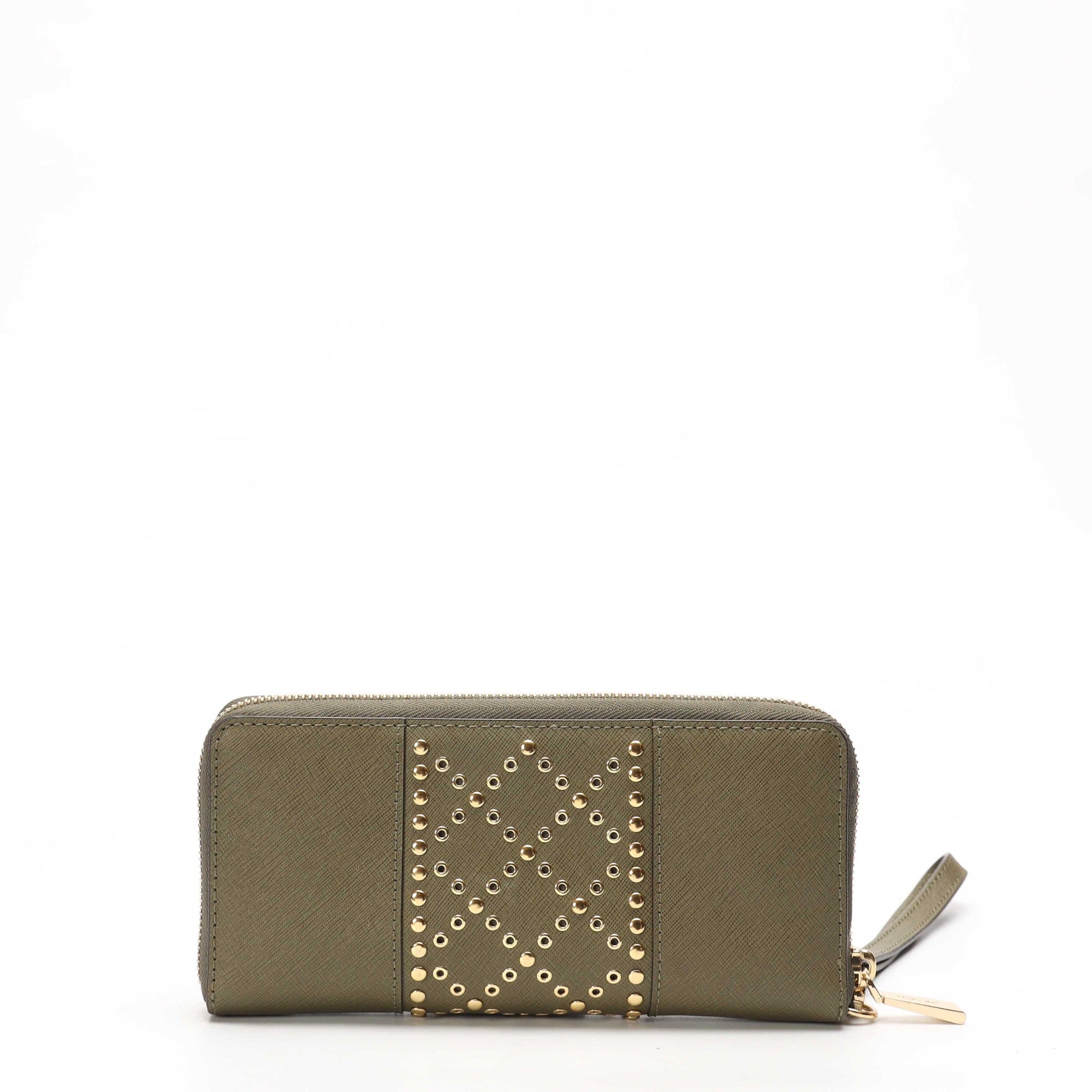 Michael Kors Olive Studded Continental Wallet