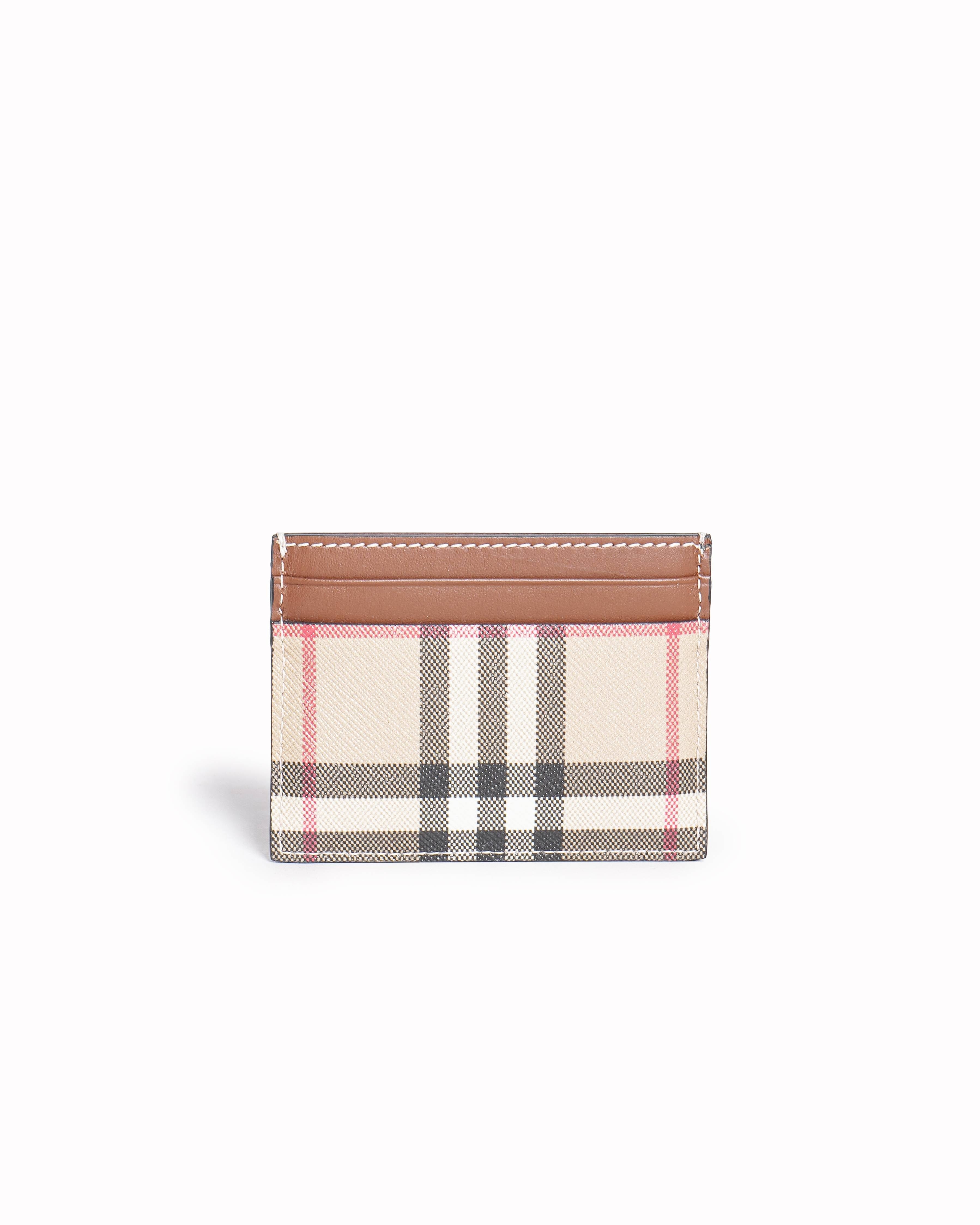 Burberry Vintage Check and Leather Card Case