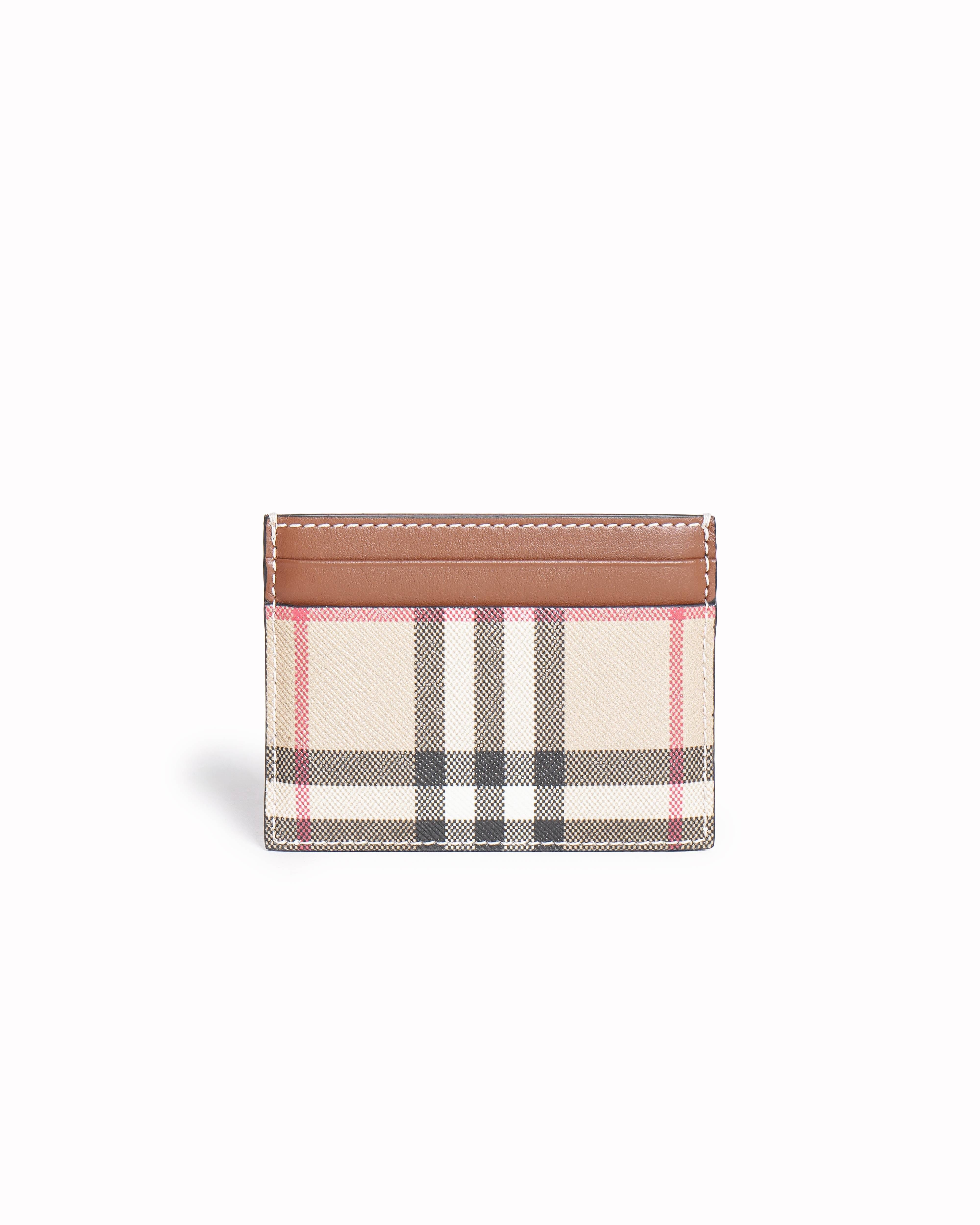 Burberry Vintage Check and Leather Card Case
