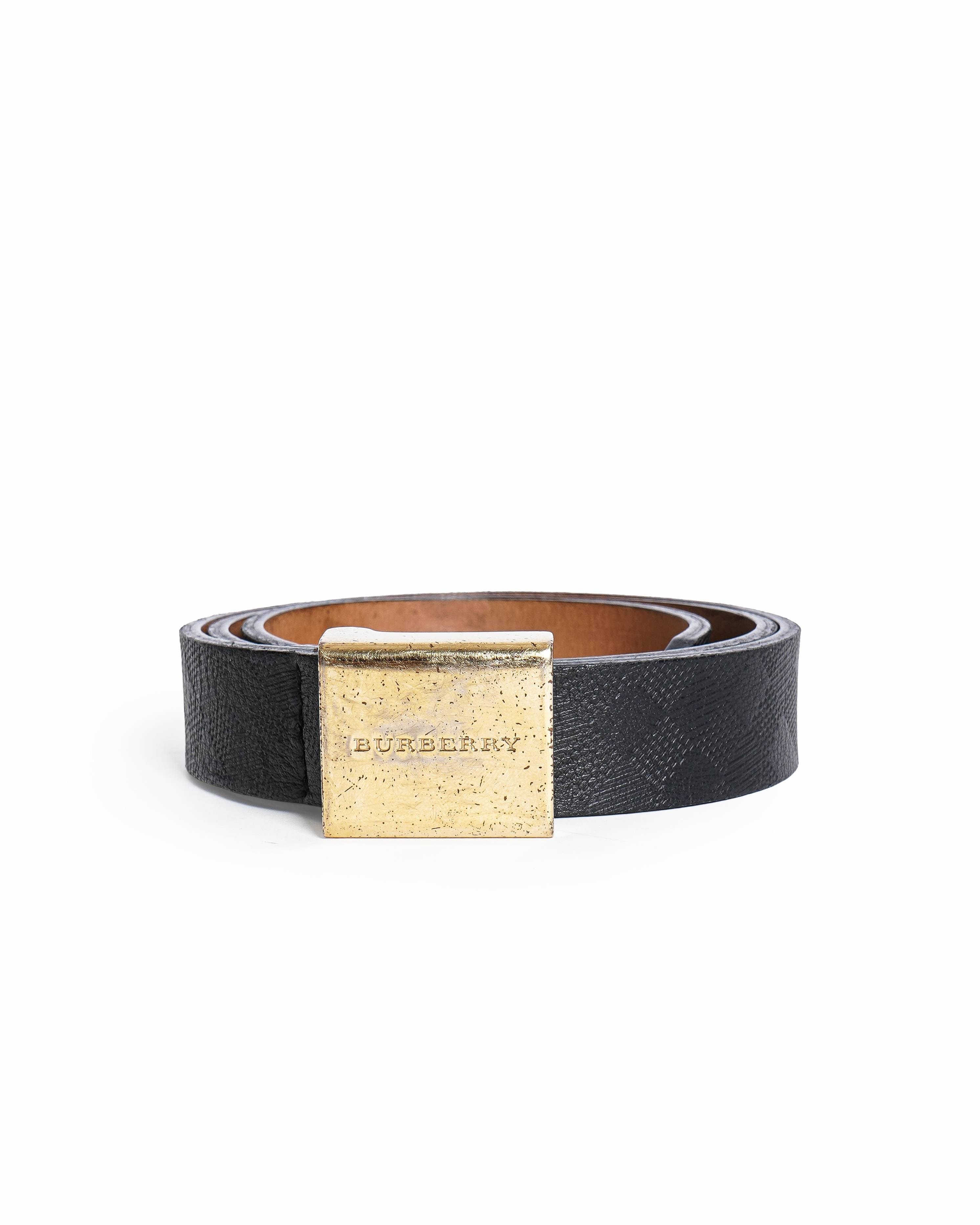Burberry black leather Belt