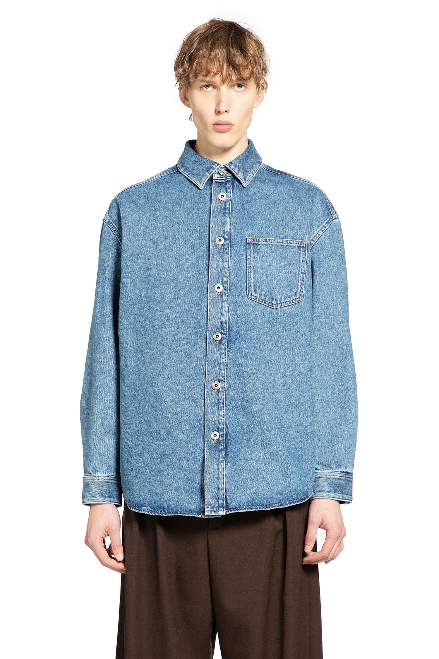 Loewe Anagram Overshirt in Denim