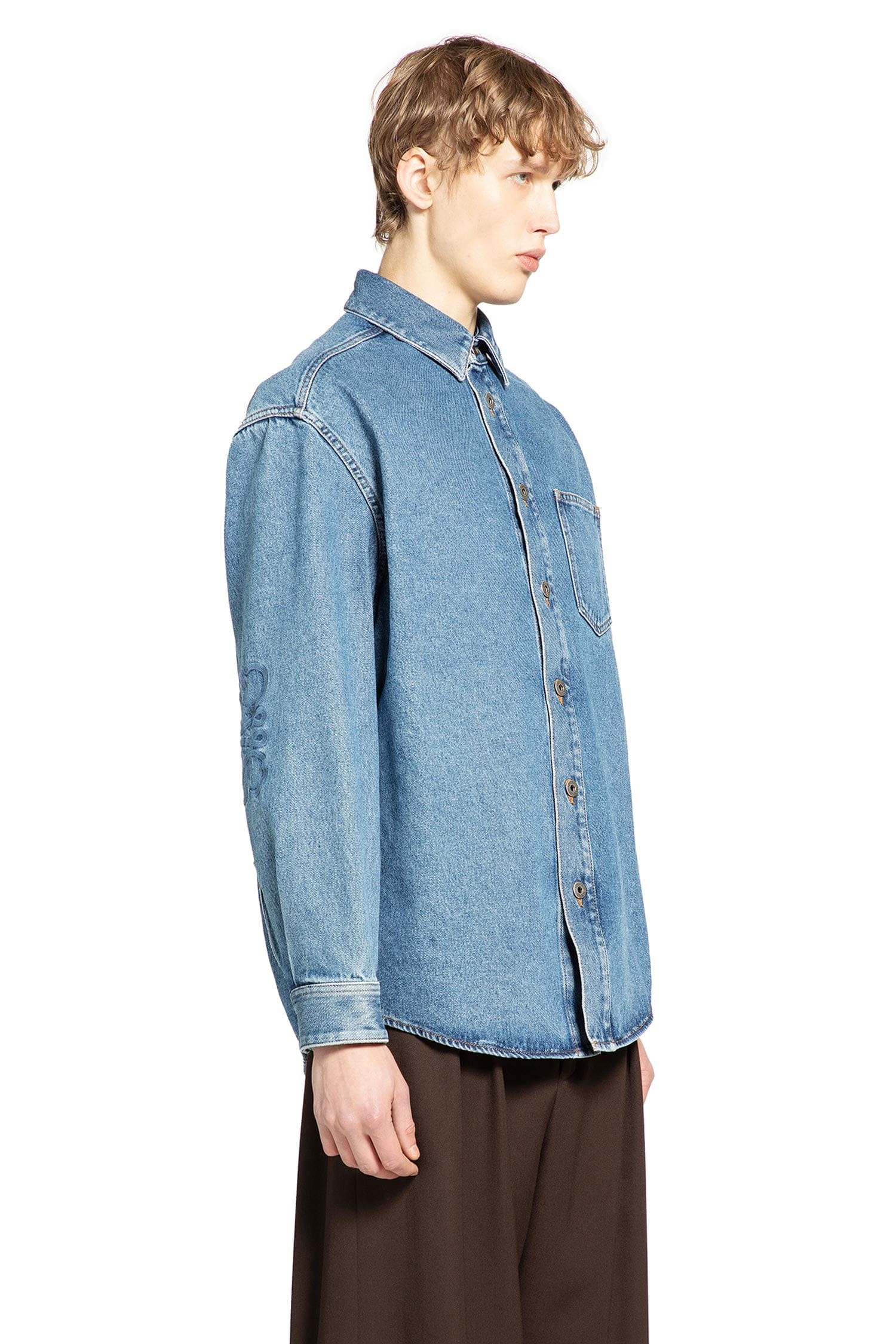 Loewe Anagram Overshirt in Denim