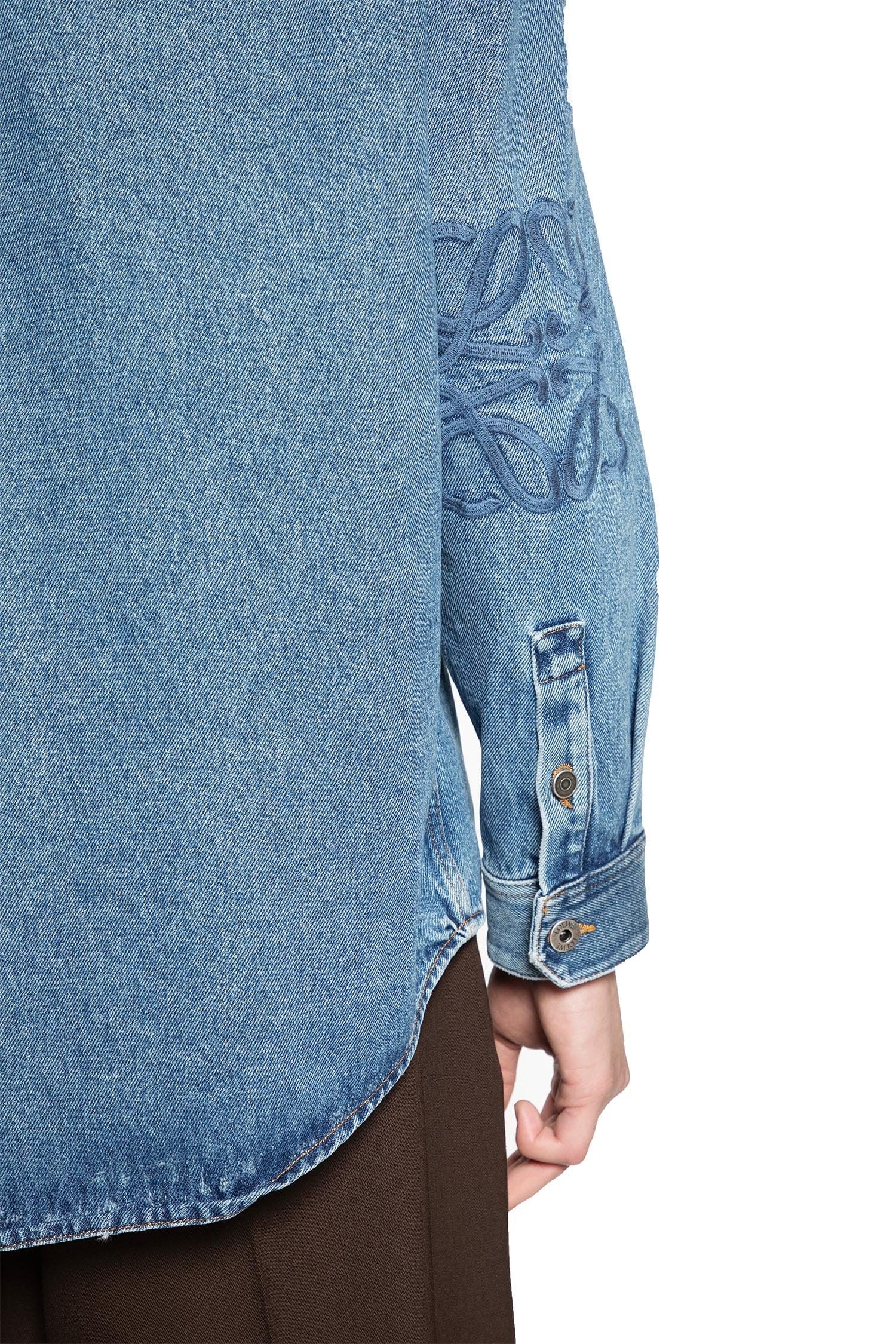 Loewe Anagram Overshirt in Denim