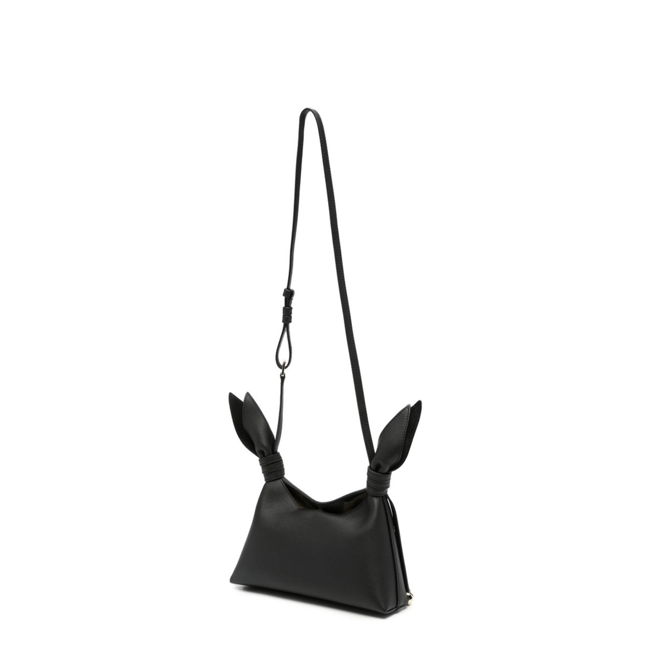 Loewe Mini Scarf Calfskin Shoulder Bag - Black
