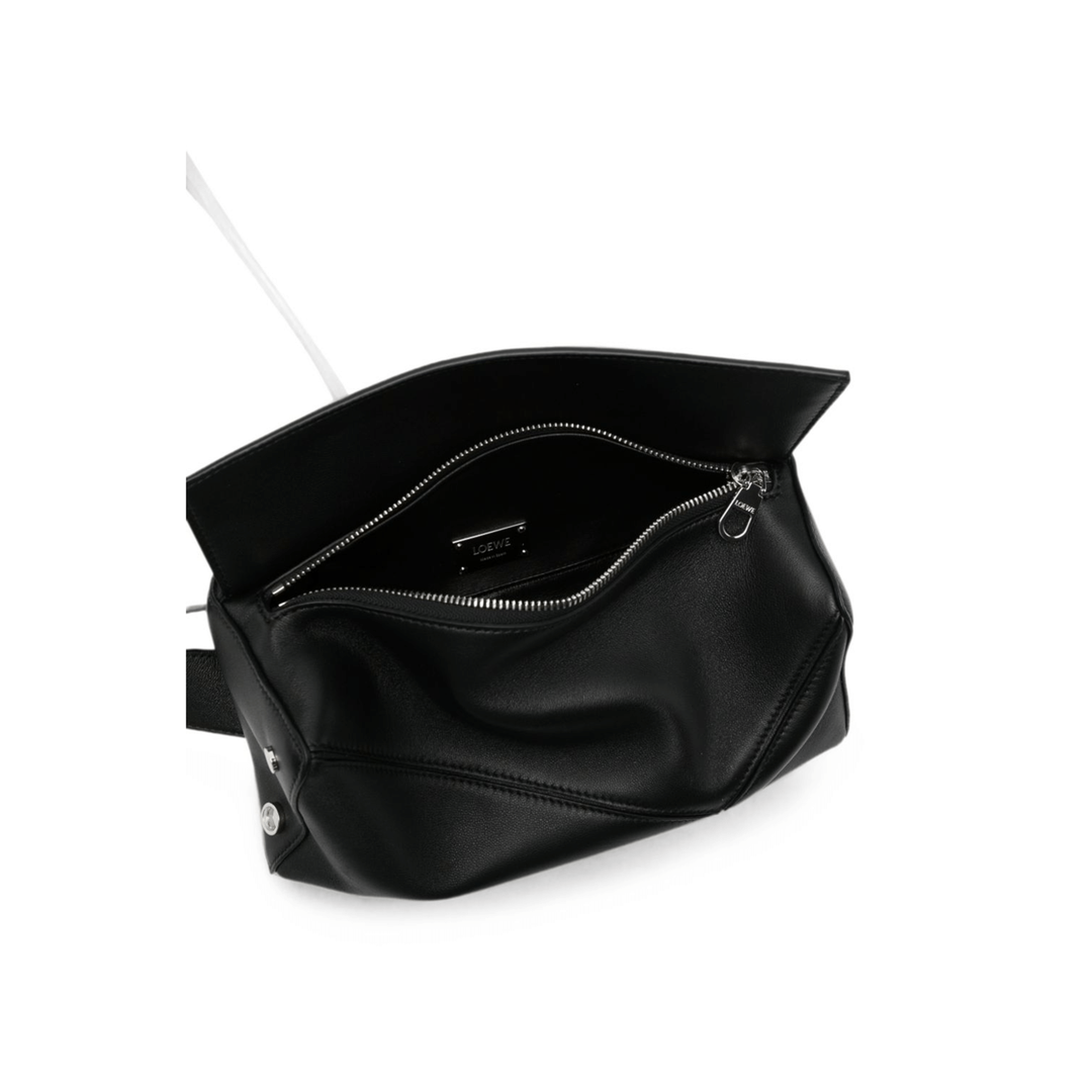 Loewe Puzzle Edge Small Calfskin Bumbag - Black