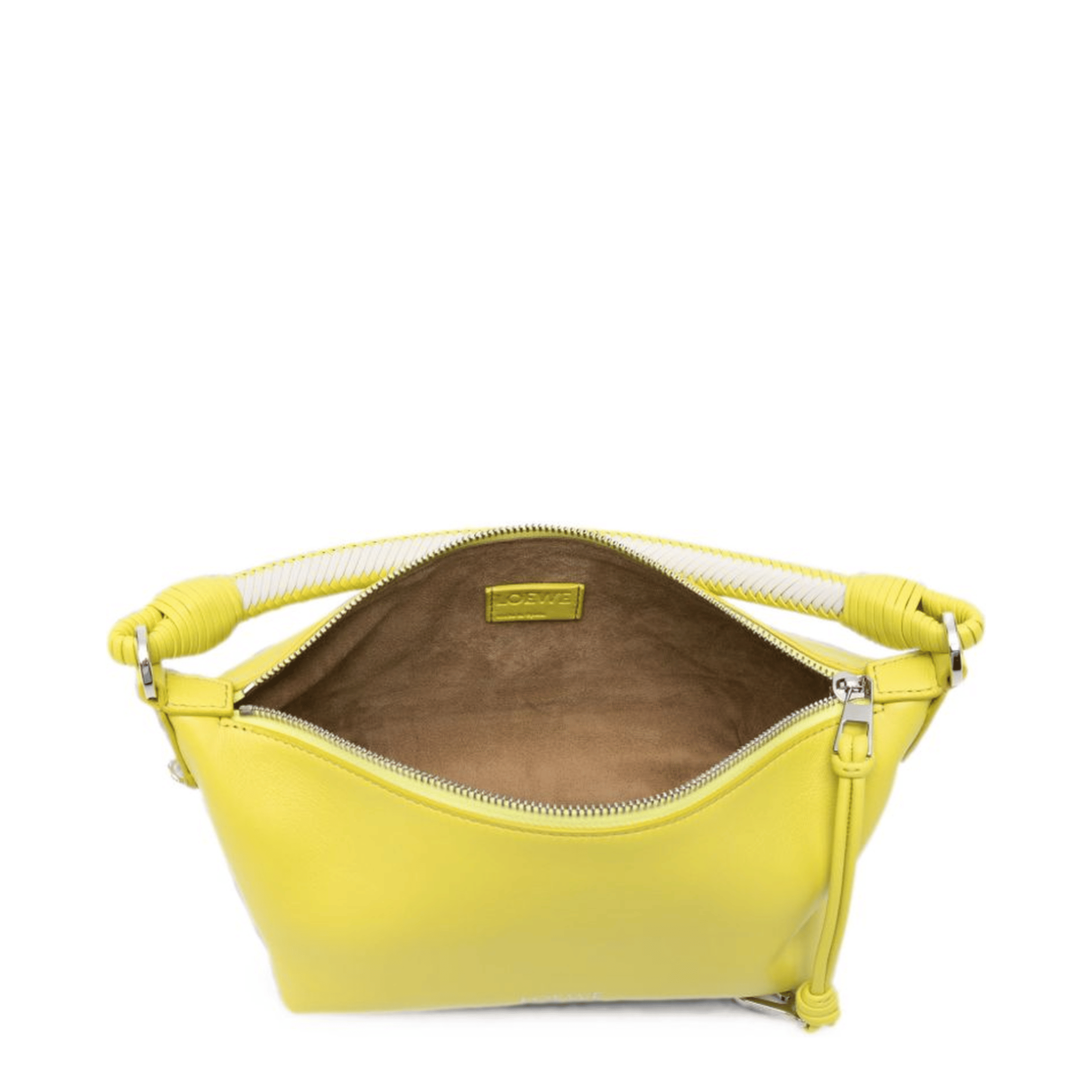 Loewe Cala Mini Lambskin Shoulder Bag - Mocha Brown