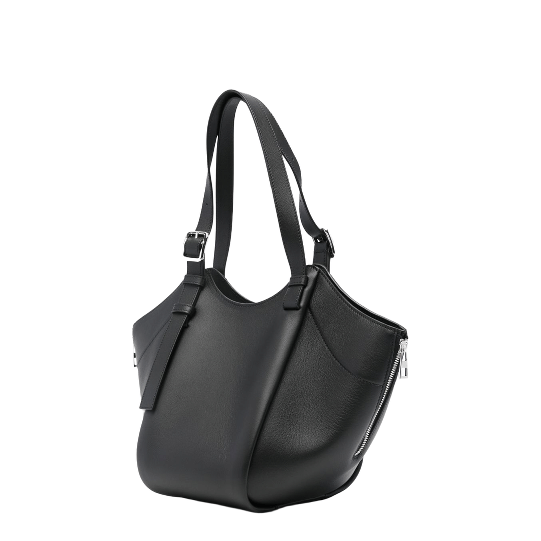 Loewe Hammock Flip Calfskin Shoulder Bags - Black