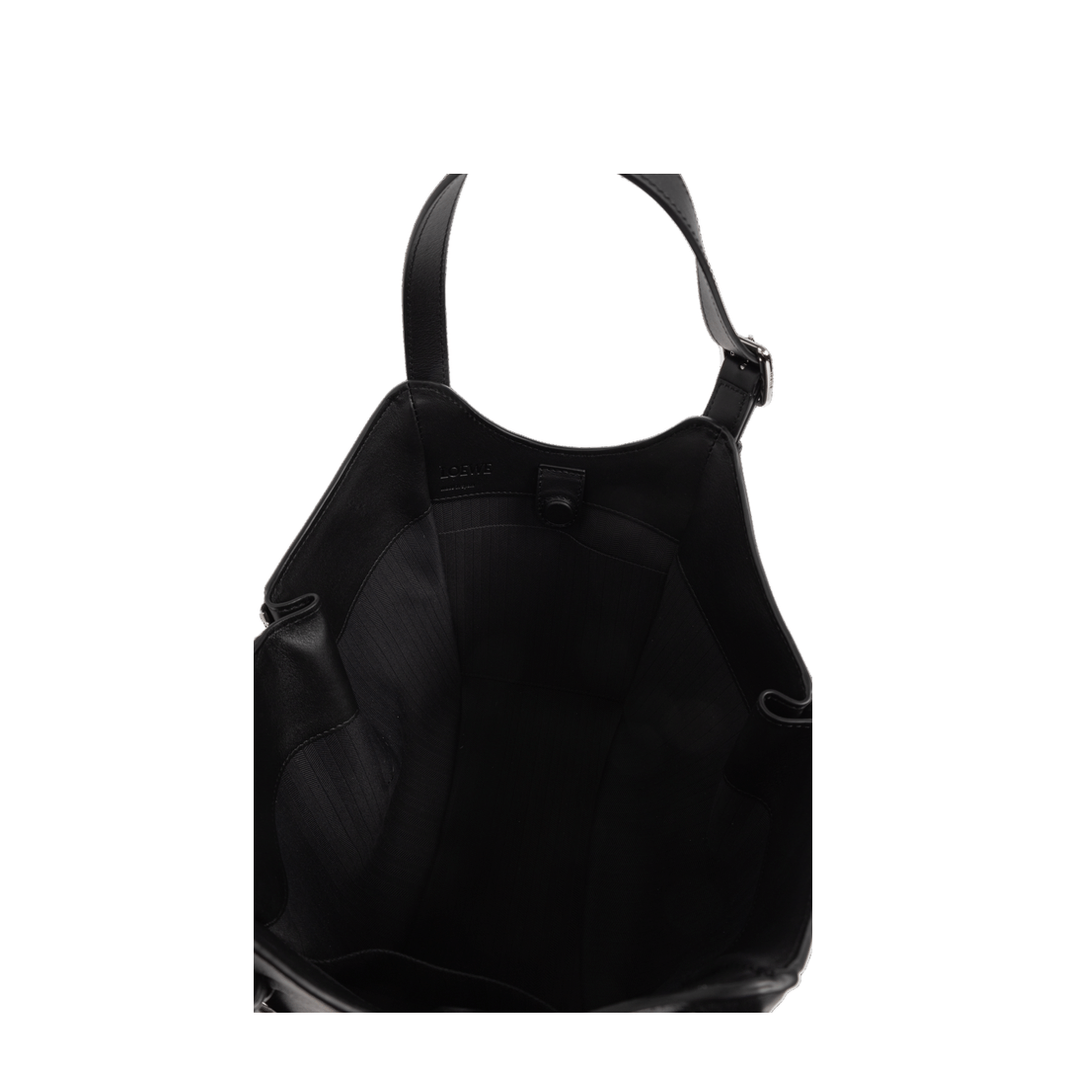 Loewe Hammock Flip Medium Calfskin Shoulder Bag - Black