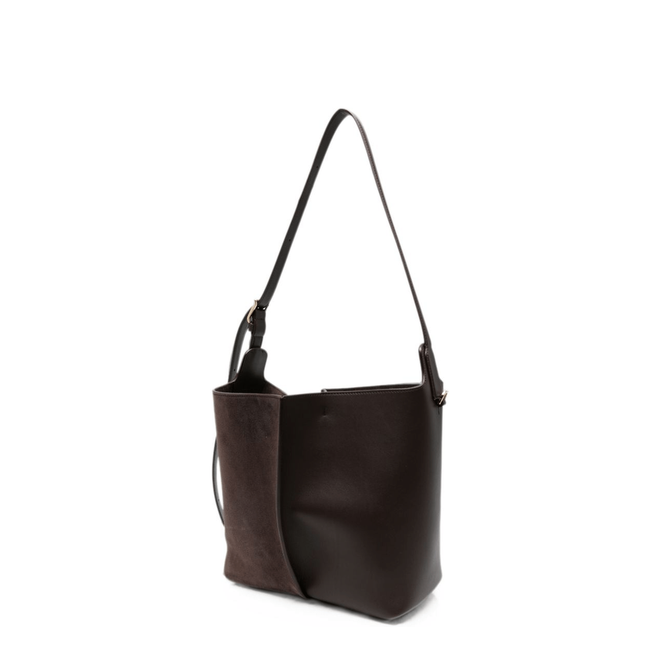 Loewe Amazona Calfskin and Suede Shoulder Bag - Brown