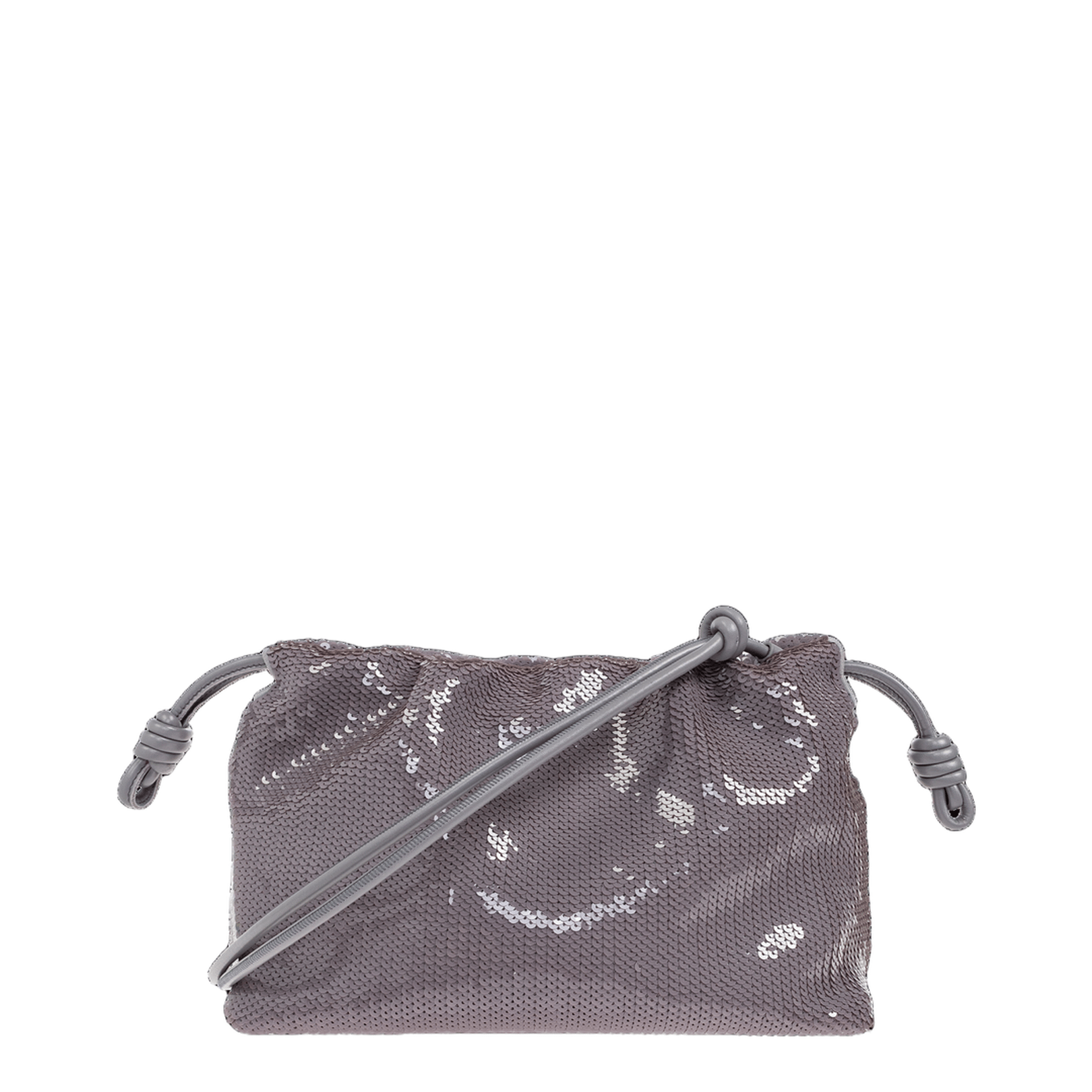 Loewe Flamenco Medium Calfskin Purse - Grey