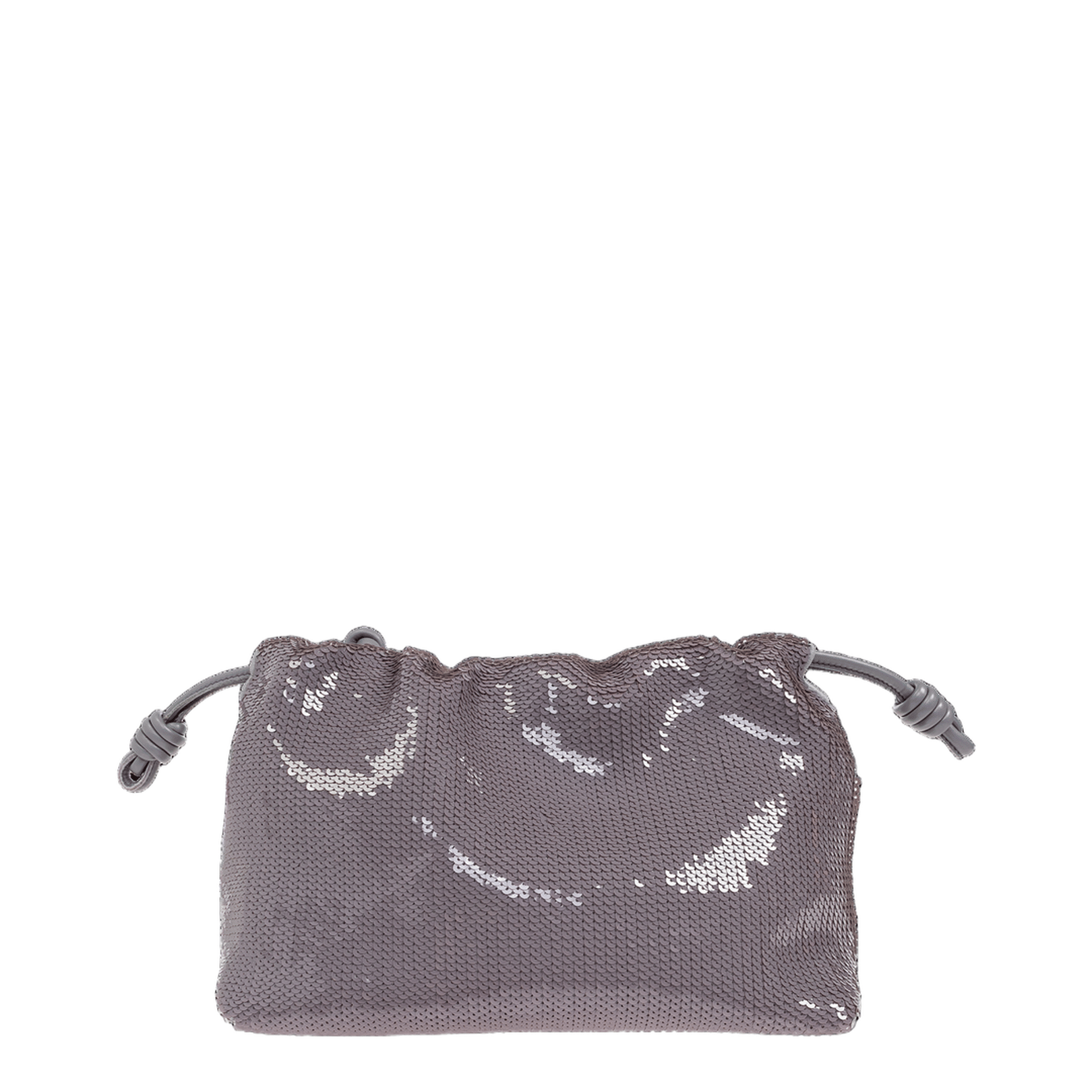 Loewe Flamenco Medium Calfskin Purse - Grey