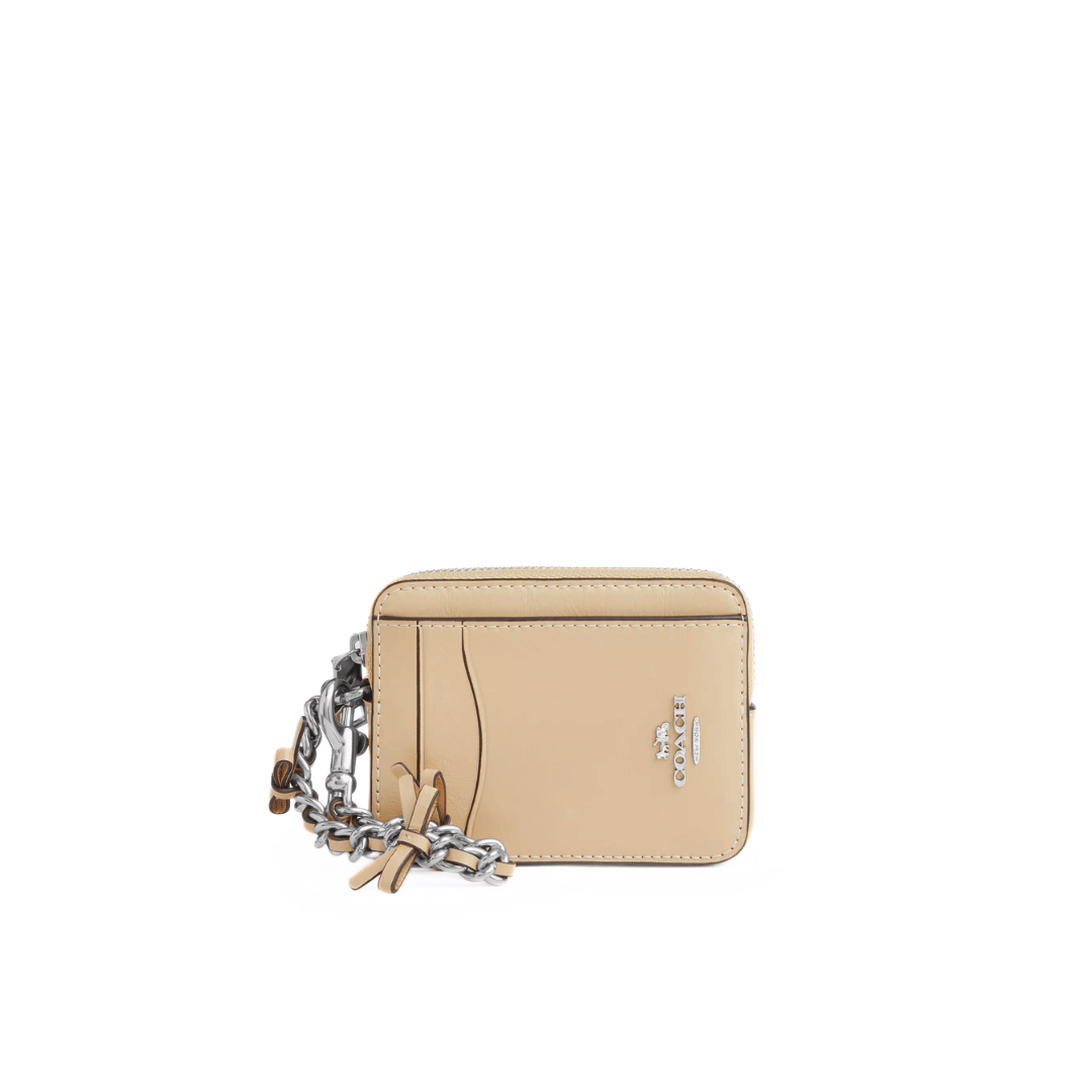 Coach Zip Card Case With Bows