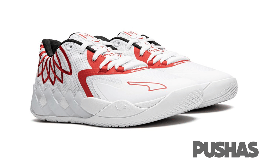Puma LaMelo Ball MB.01 Lo Team Colors White High Risk Red