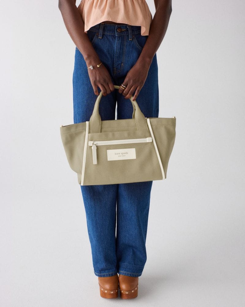 Kate Spade KateSpade Dash Canvas Tote Bag Dried Bay Leaf