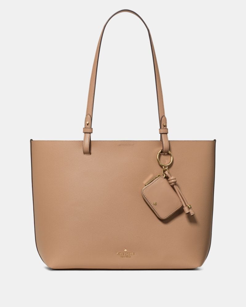 Kate Spade KateSpade Tessa Tote Bag With Charm Light Fawn