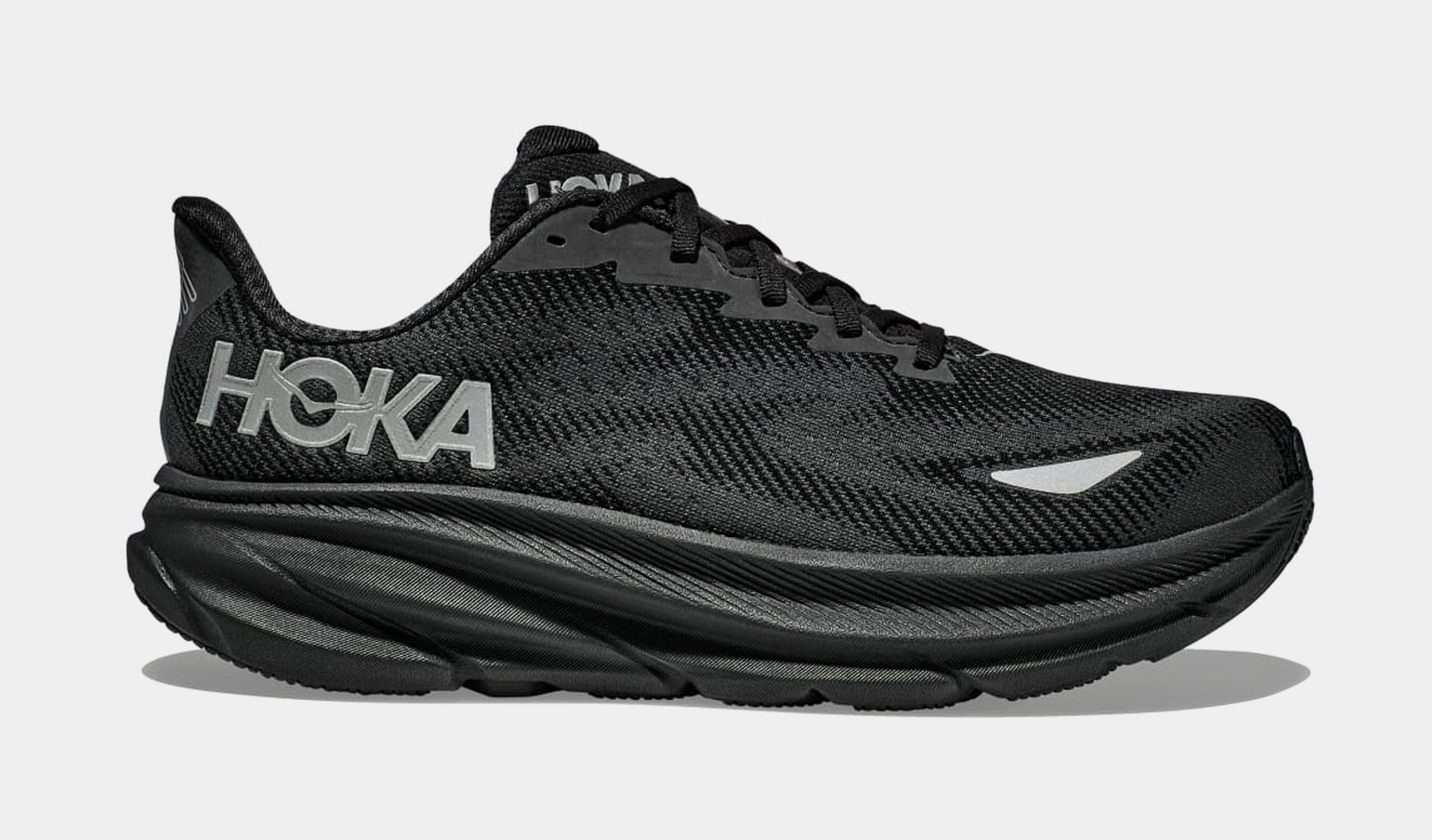 Hoka Clifton 9 GTX Mens Running Shoes (Black/Black)