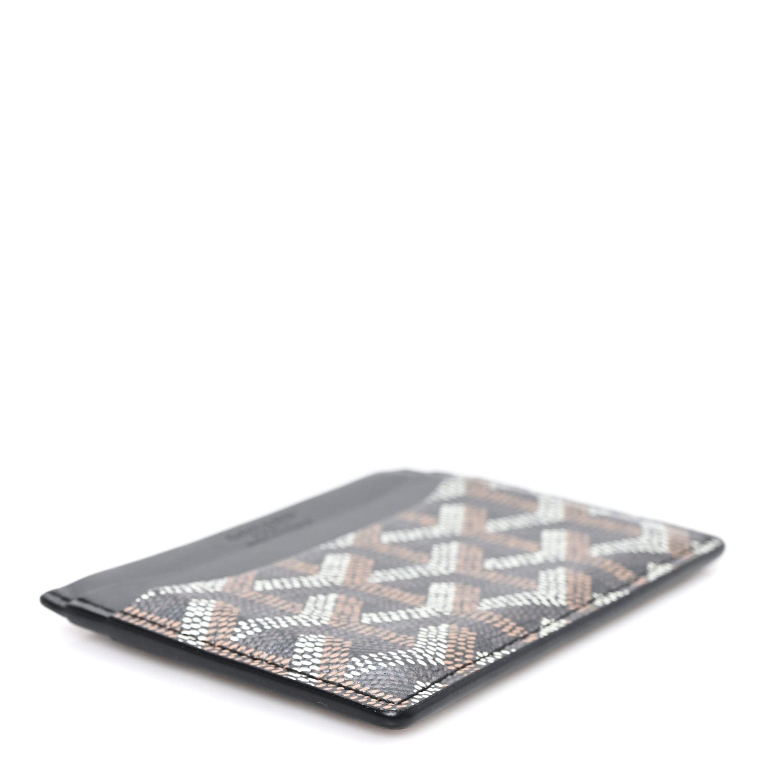 Goyardine Saint Sulpice Card Holder Black