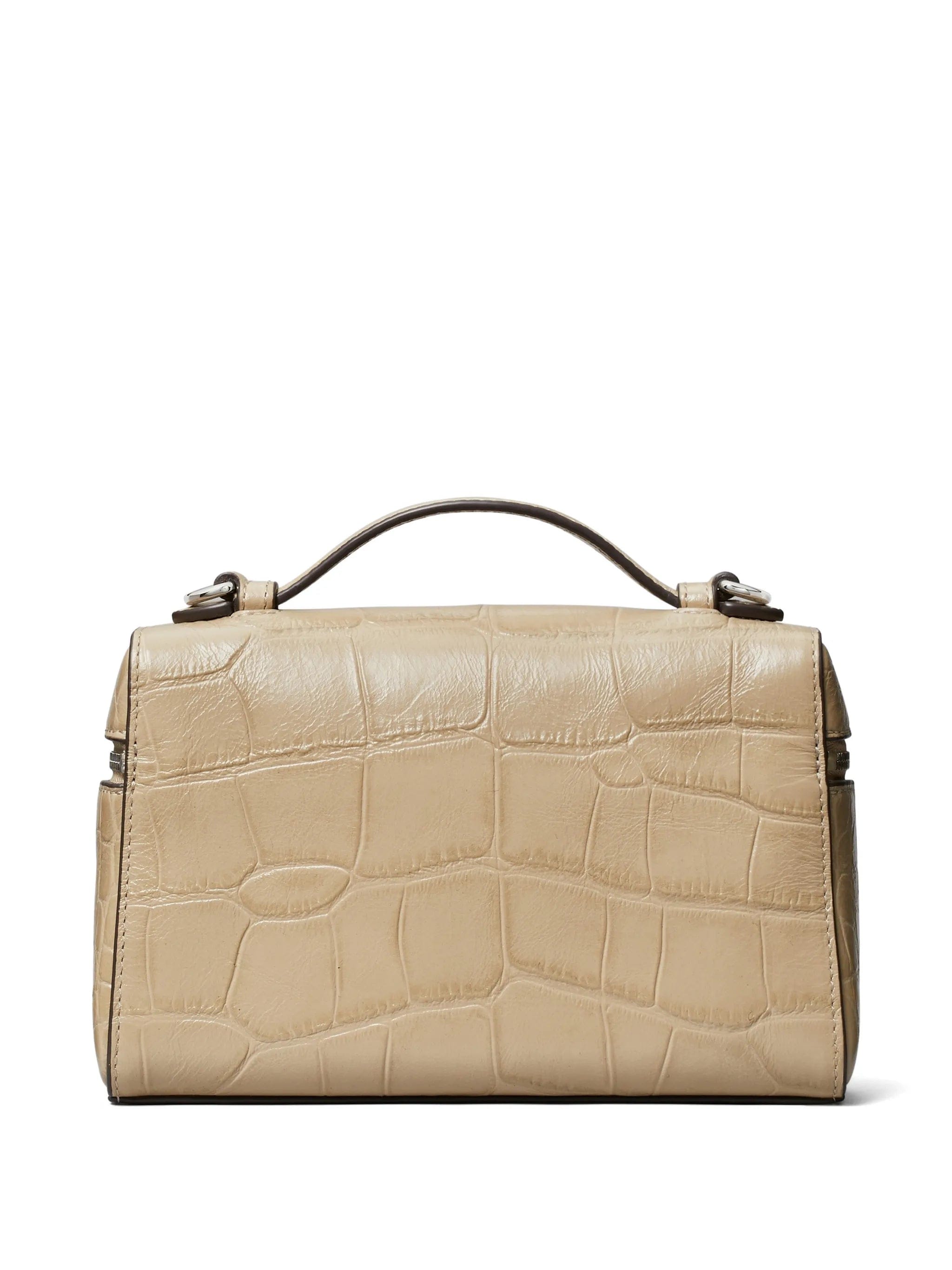 Tory Burch slim Romy croc - embossed top - handle bag