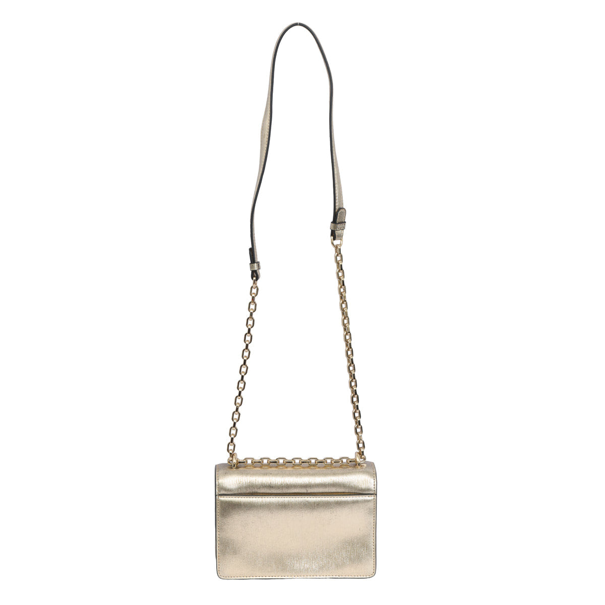 KARL LAGERFELD SIGNATURE METALLIC CROSSBODY BAG