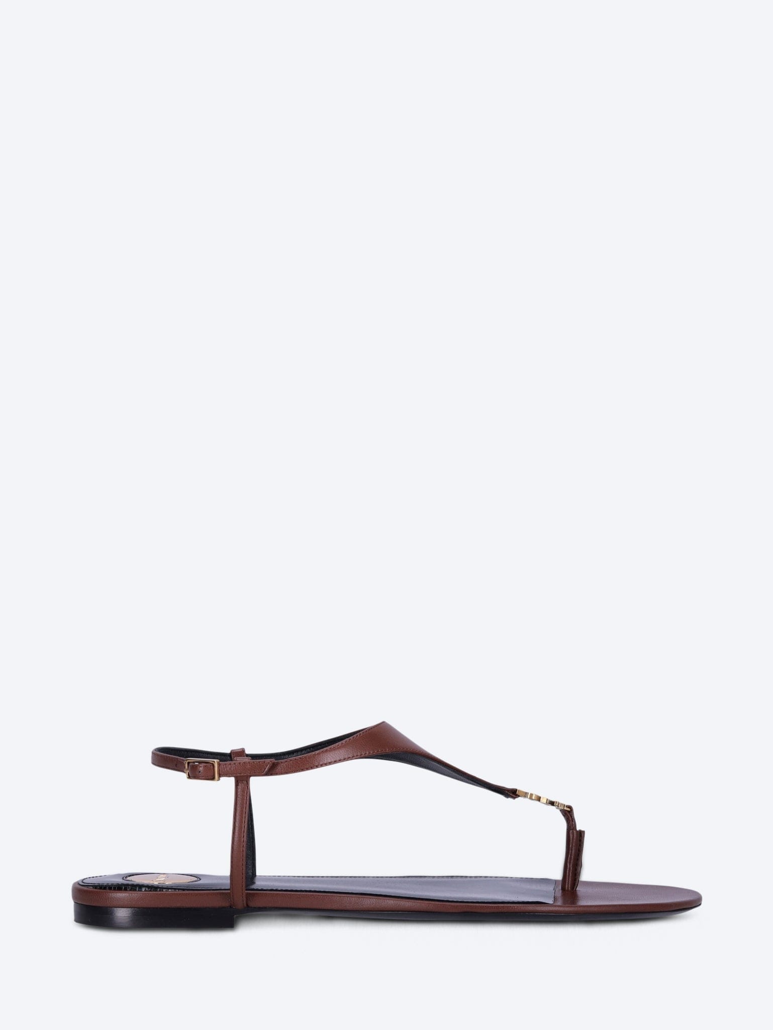 Saint Laurent Cassandra smooth leather sandals