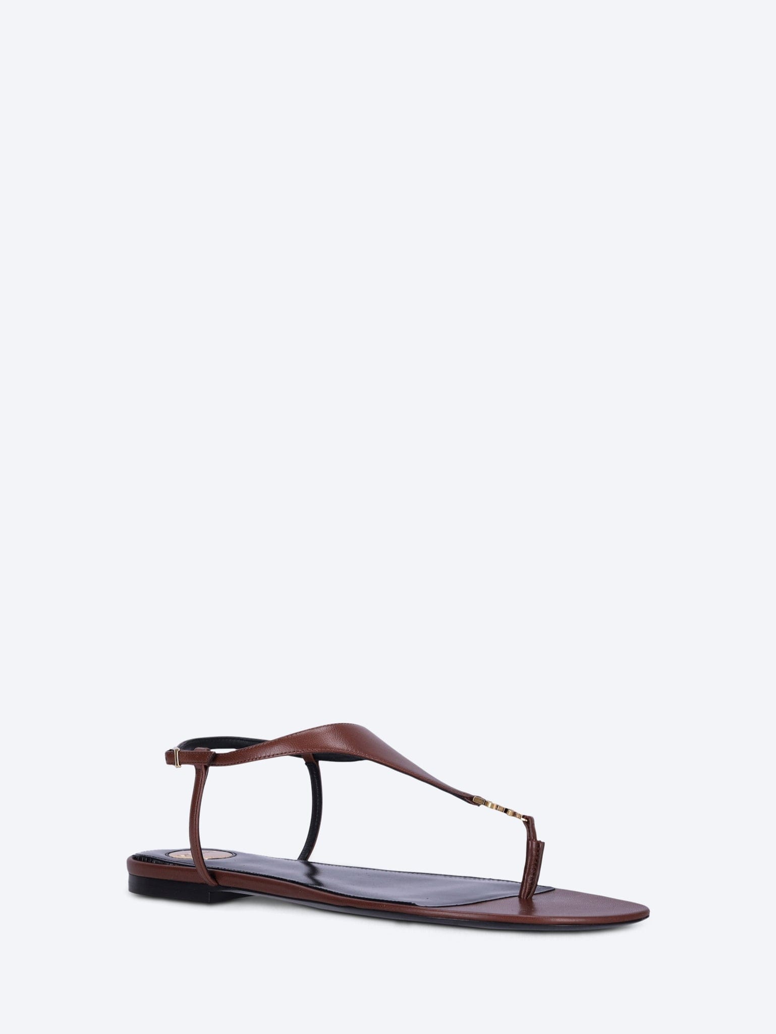 Saint Laurent Cassandra smooth leather sandals