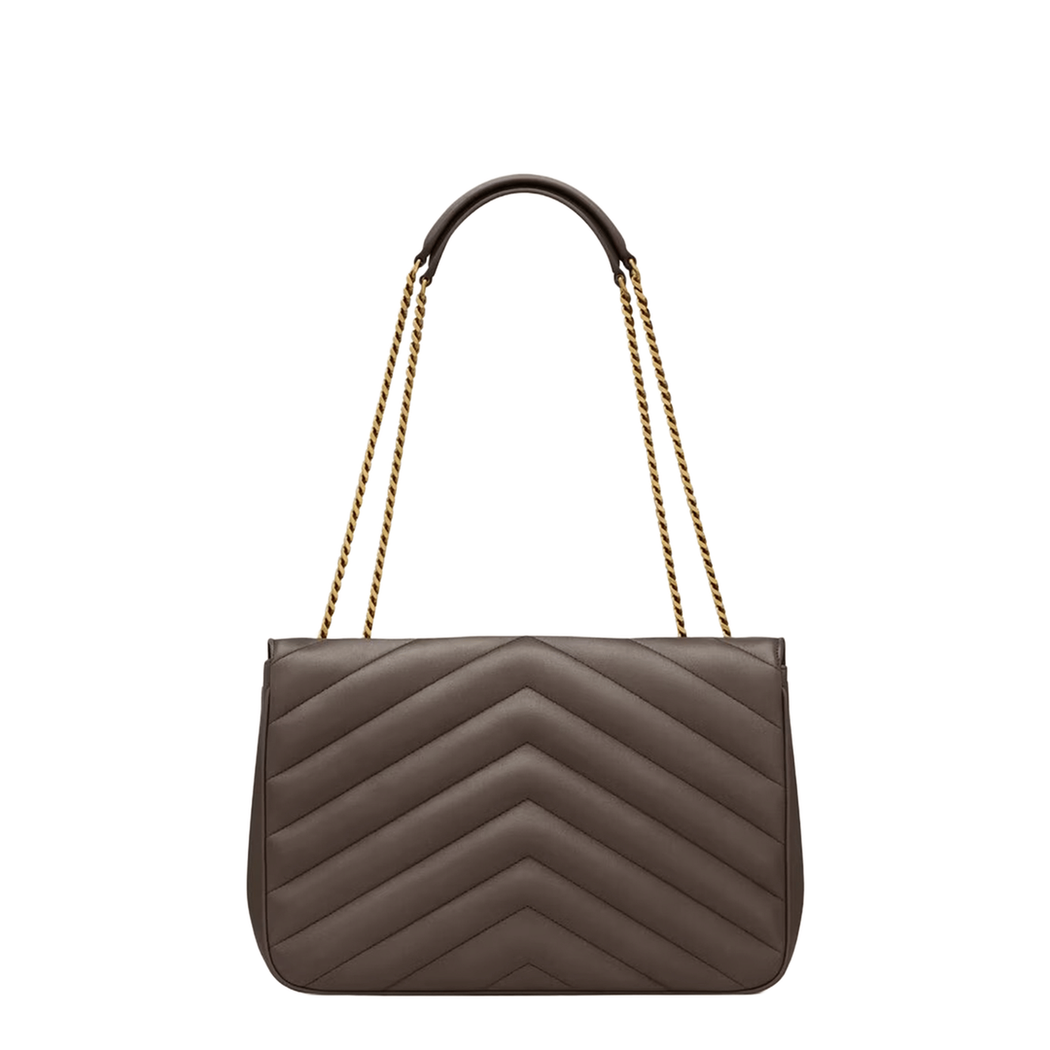Saint Laurent Loulou Large Matelassé Lambskin Shoulder Bag - Urban Grey