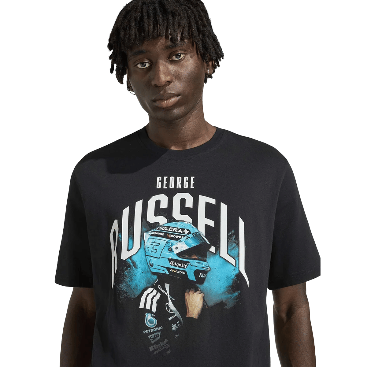 adidas '+ MERCEDES - AMG PETRONAS FORMULA 1 TEAM GEORGE RUSSELL GRAPHIC T-Shirt