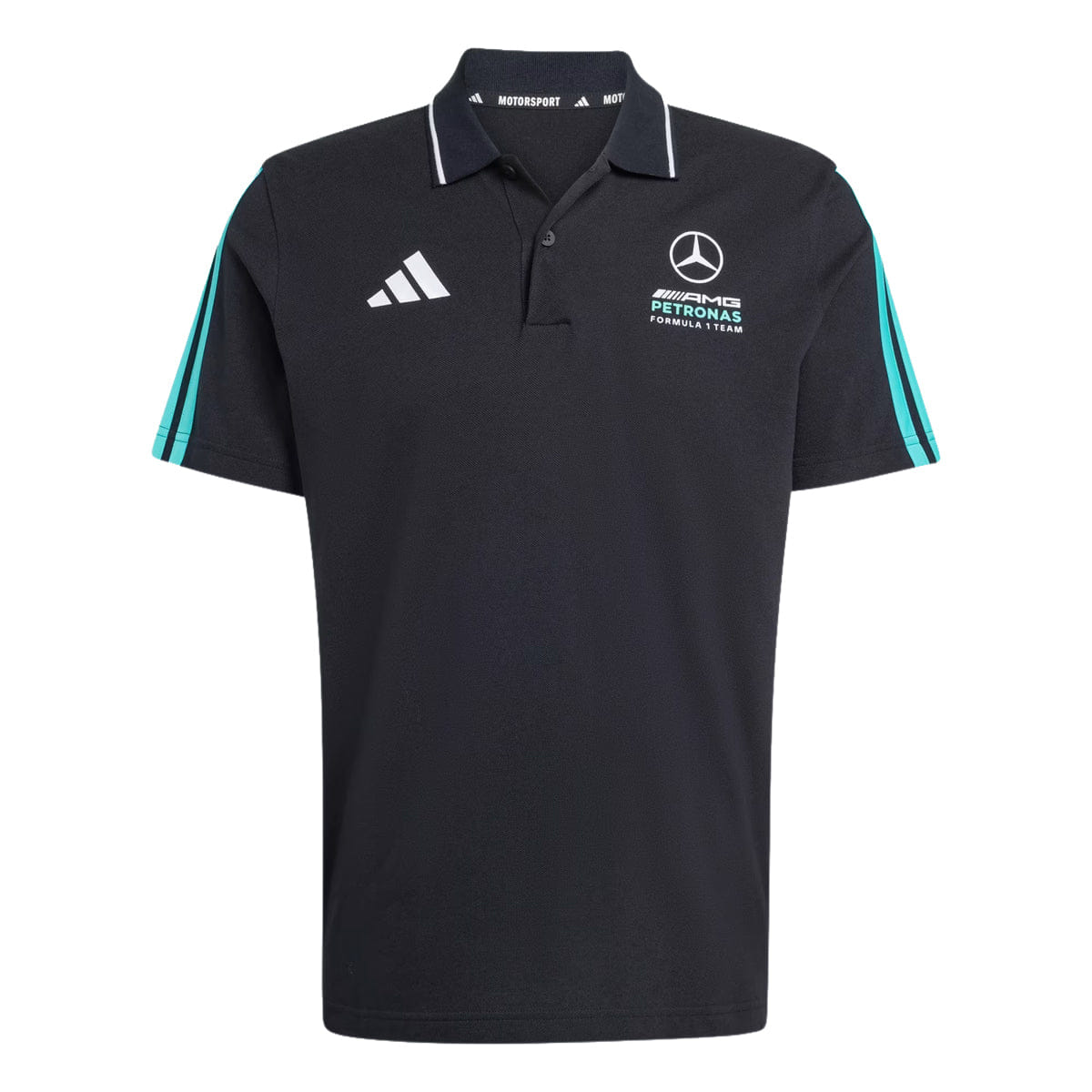 adidas MERCEDES - AMG PETRONAS FORMULA 1 TEAM DNA POLO SHIRT BLACK