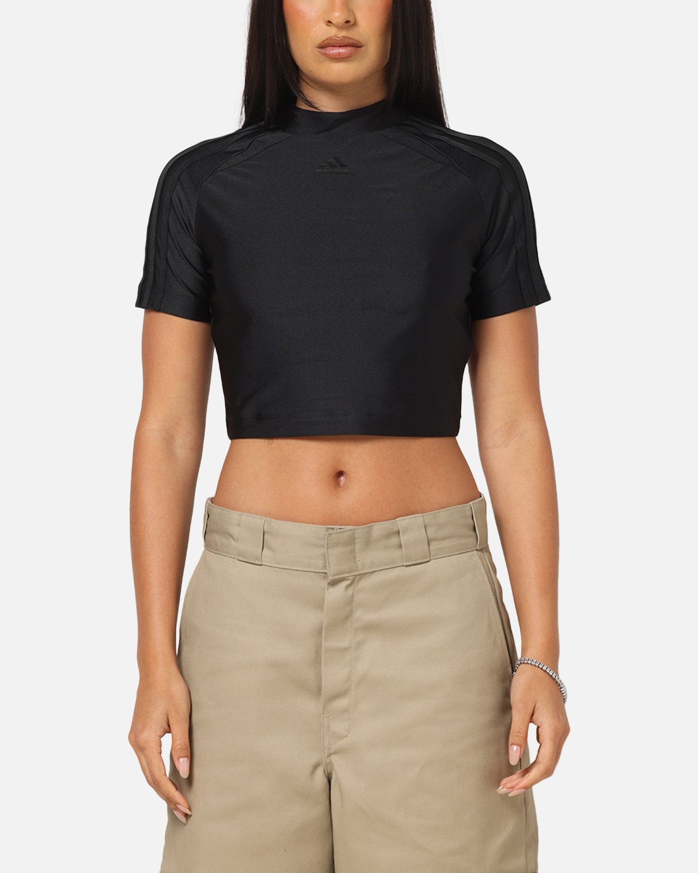 adidas Women's Teamgeist Adicolor Baby T - Shirt Black