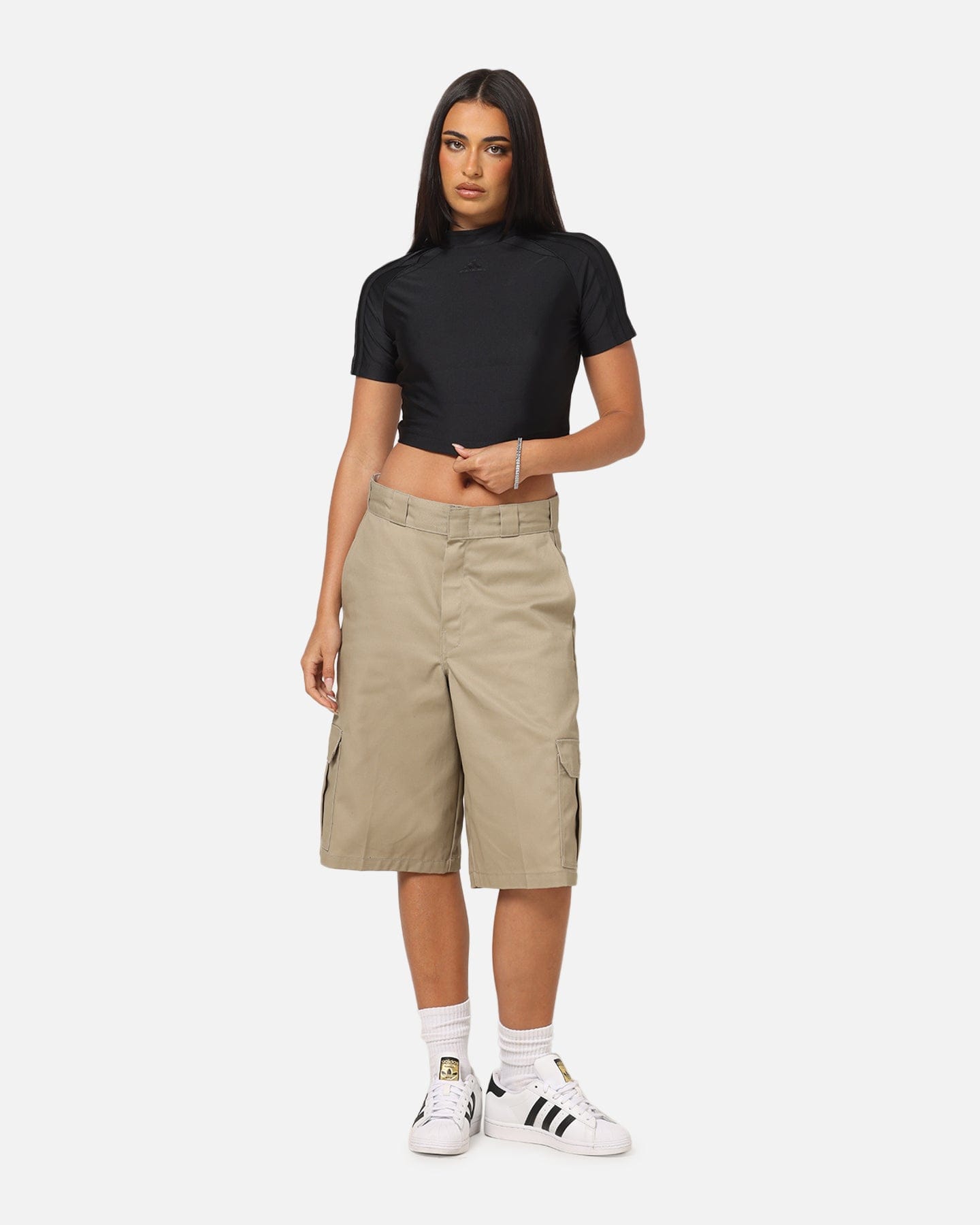 adidas Women's Teamgeist Adicolor Baby T - Shirt Black