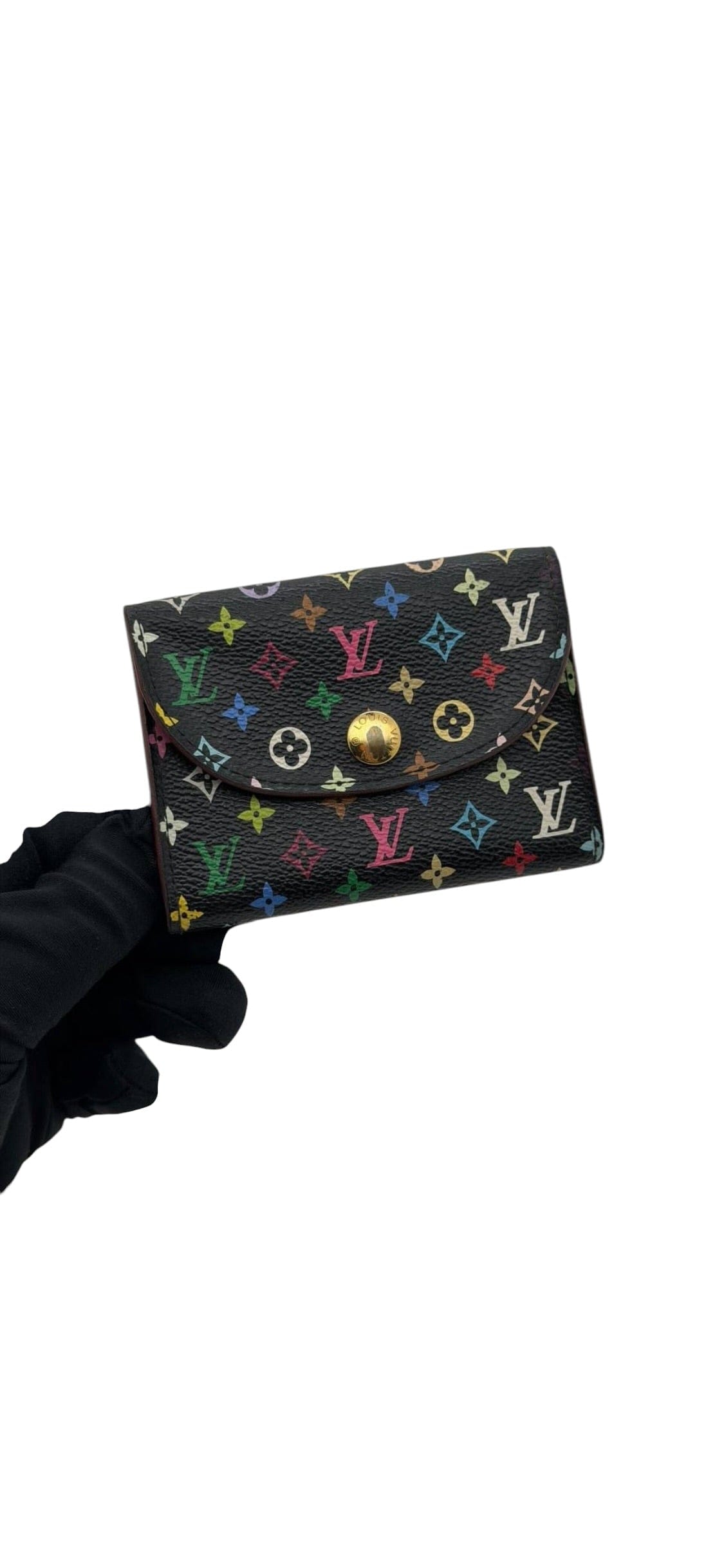 Louis Vuitton Multicolour Card Holder Black DLT8153