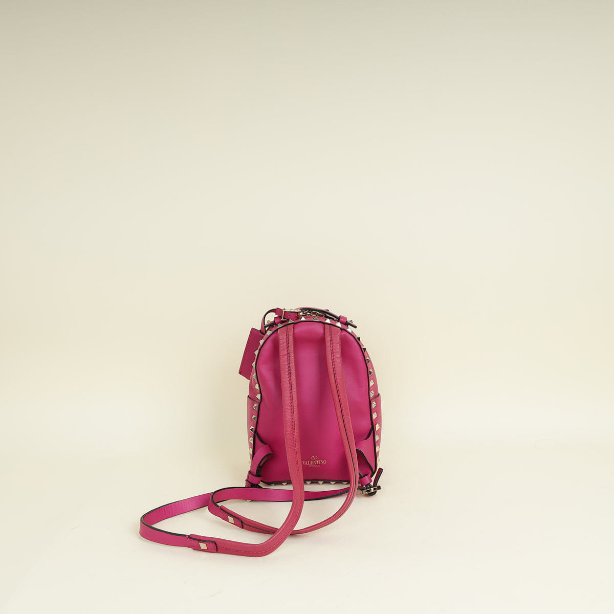 Valentino Dark Fuchsia Rockstud Mini Backpack Bag