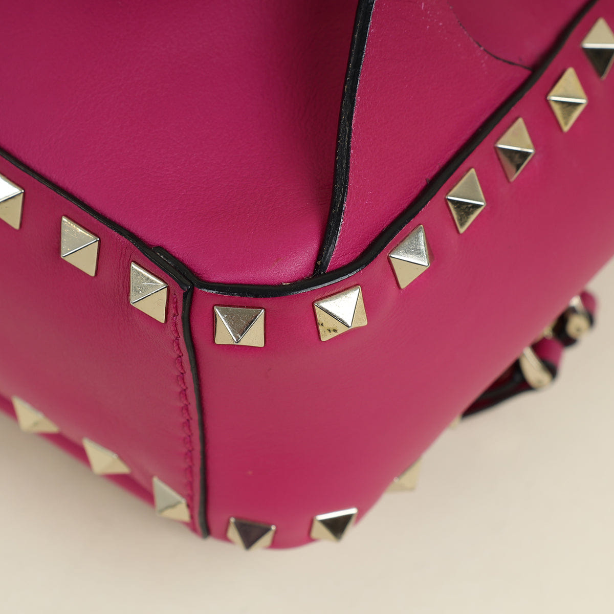 Valentino Dark Fuchsia Rockstud Mini Backpack Bag