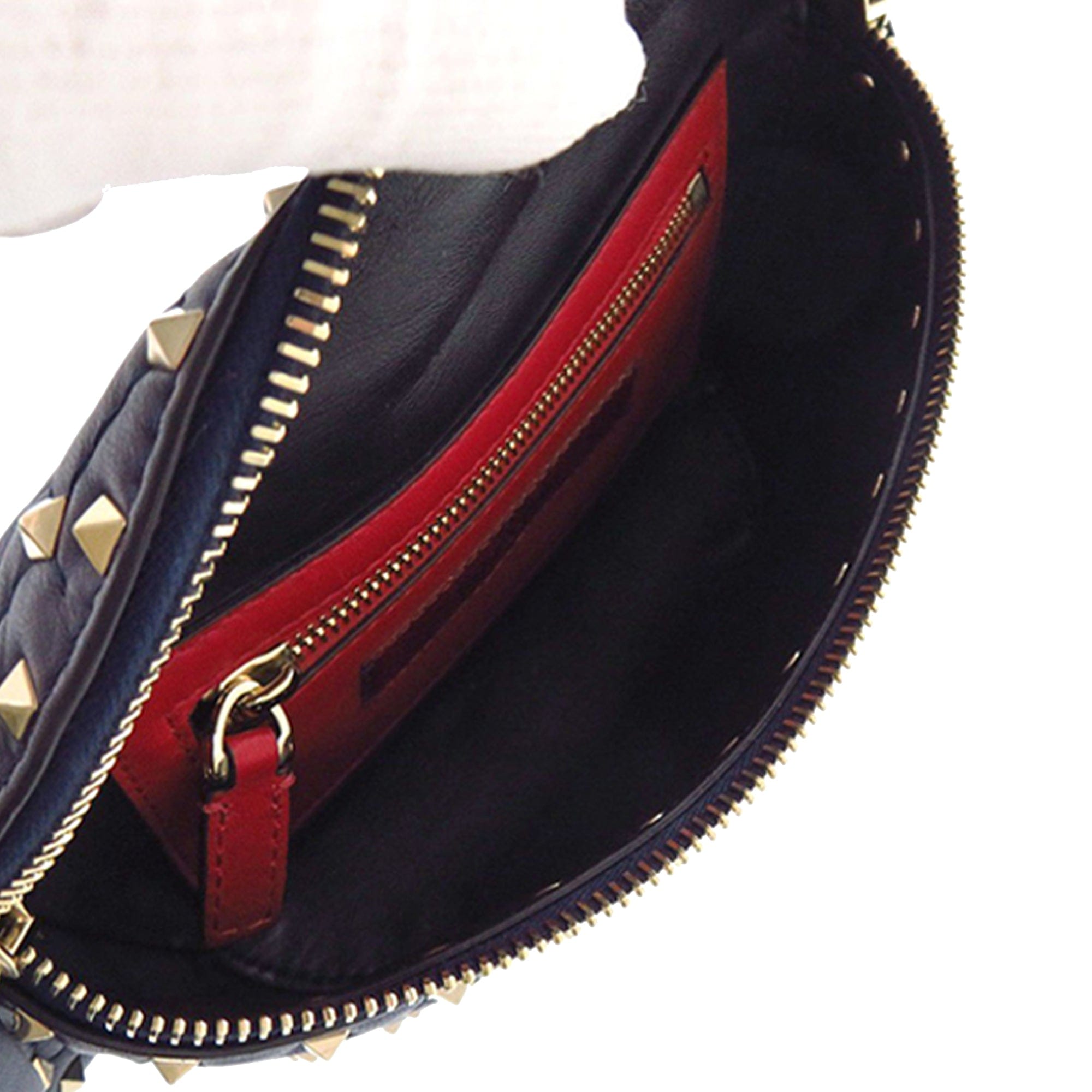 Valentino Quilted Lambskin VLTN Rockstud Spike Belt Bag