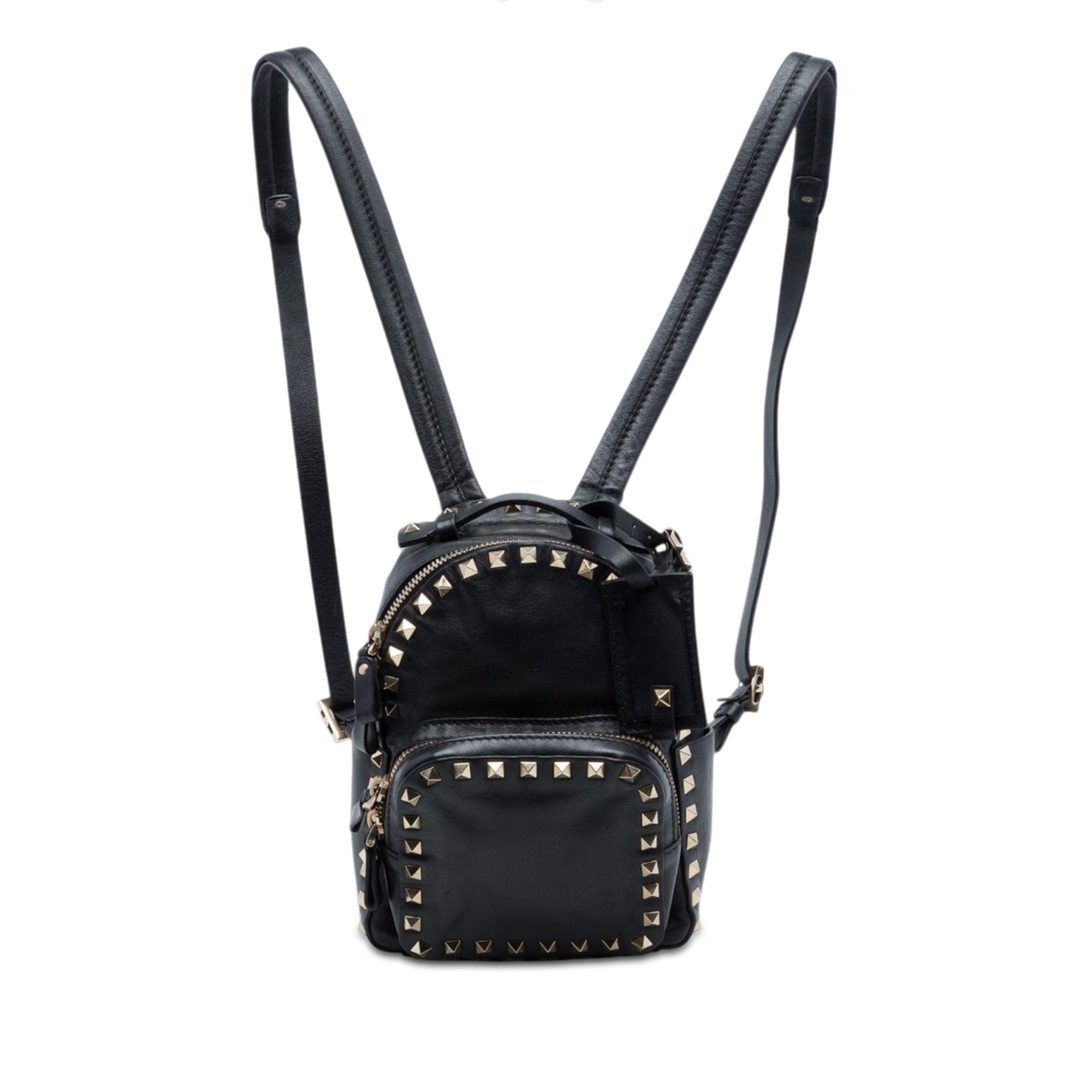 Valentino Mini Leather Rockstud Backpack