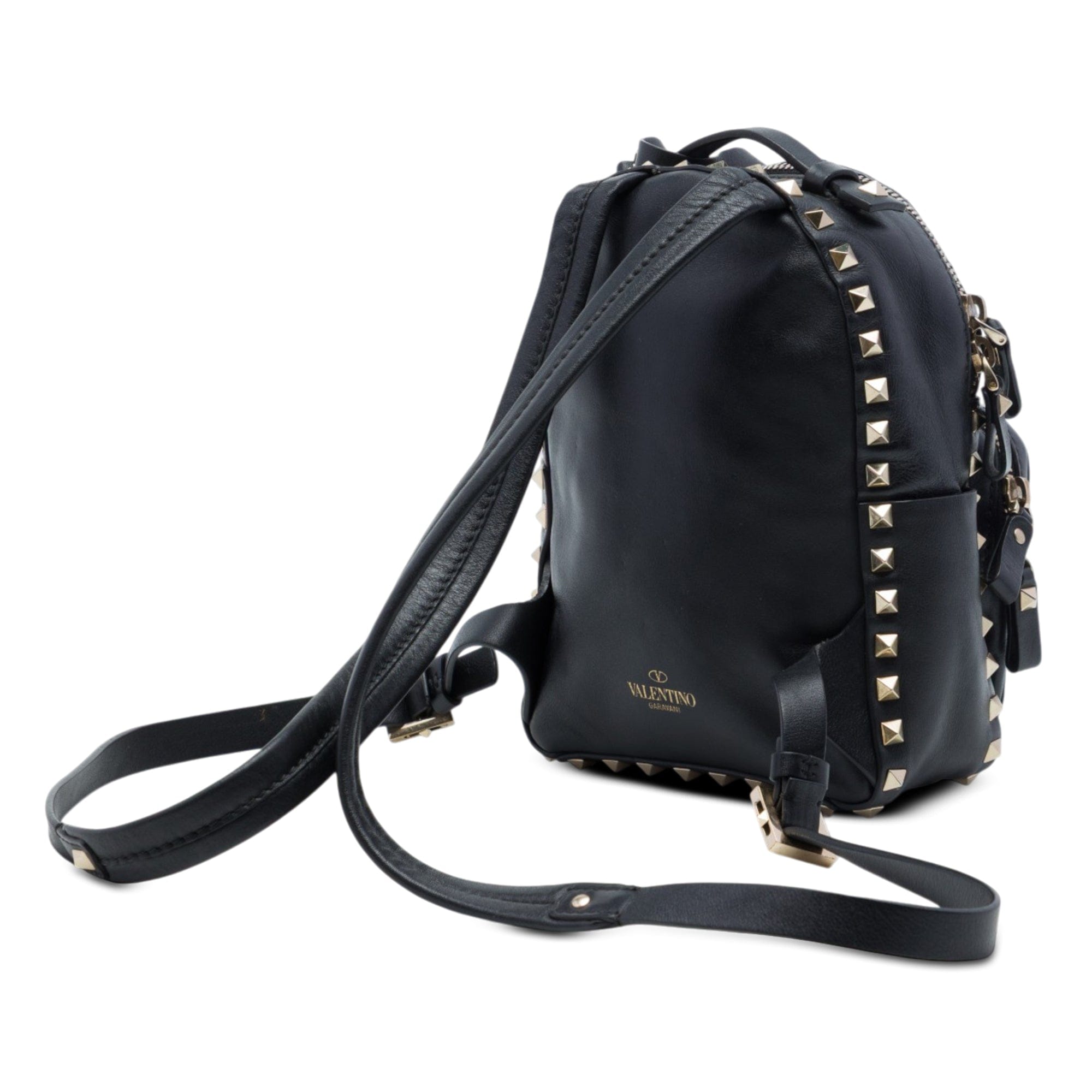 Valentino Mini Leather Rockstud Backpack
