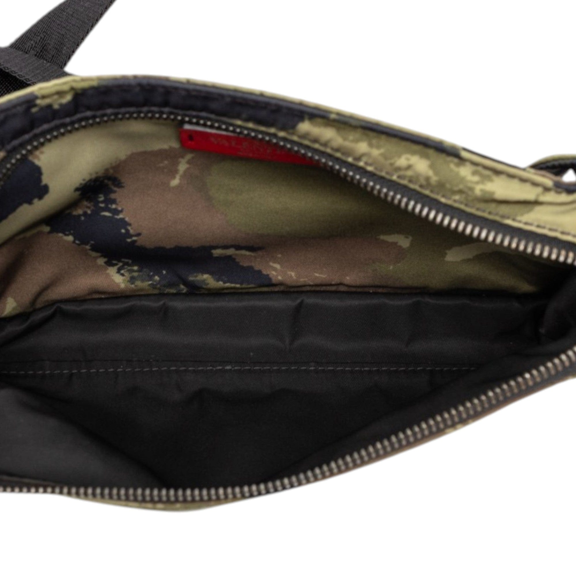 Valentino Nylon Rockstud Camouflage Belt Bag