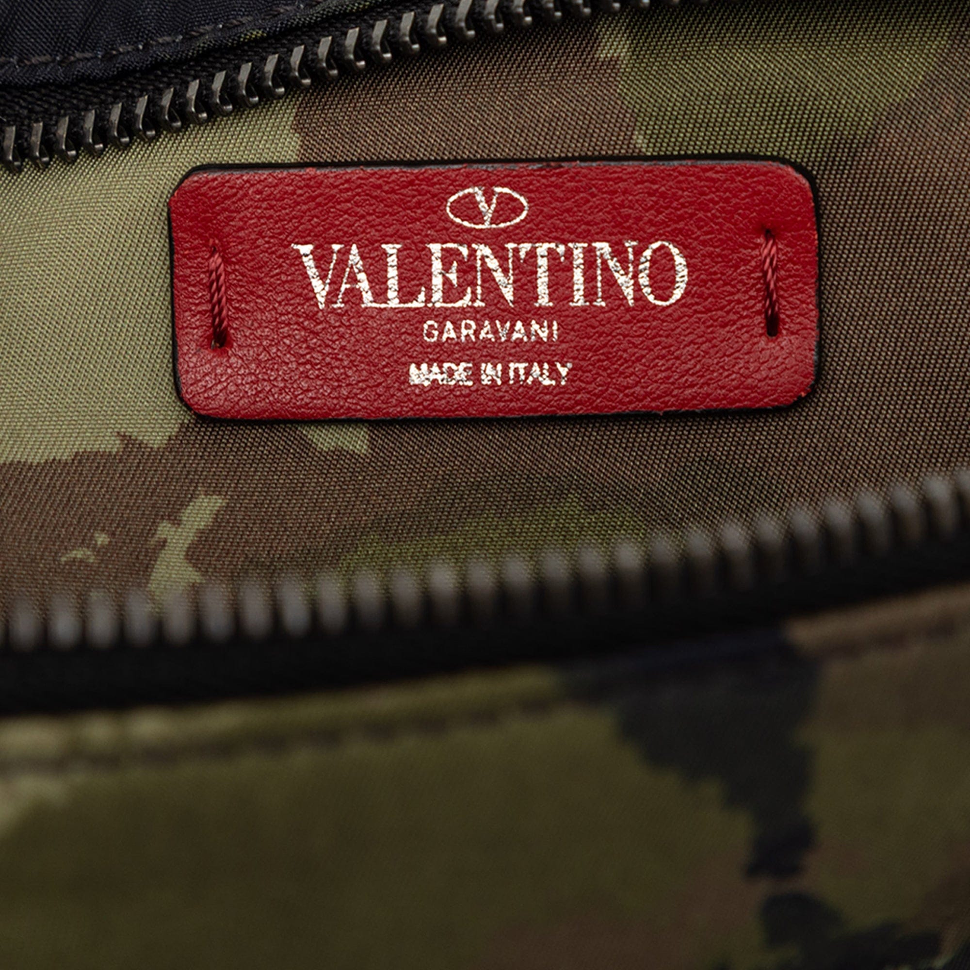Valentino Nylon Rockstud Camouflage Belt Bag